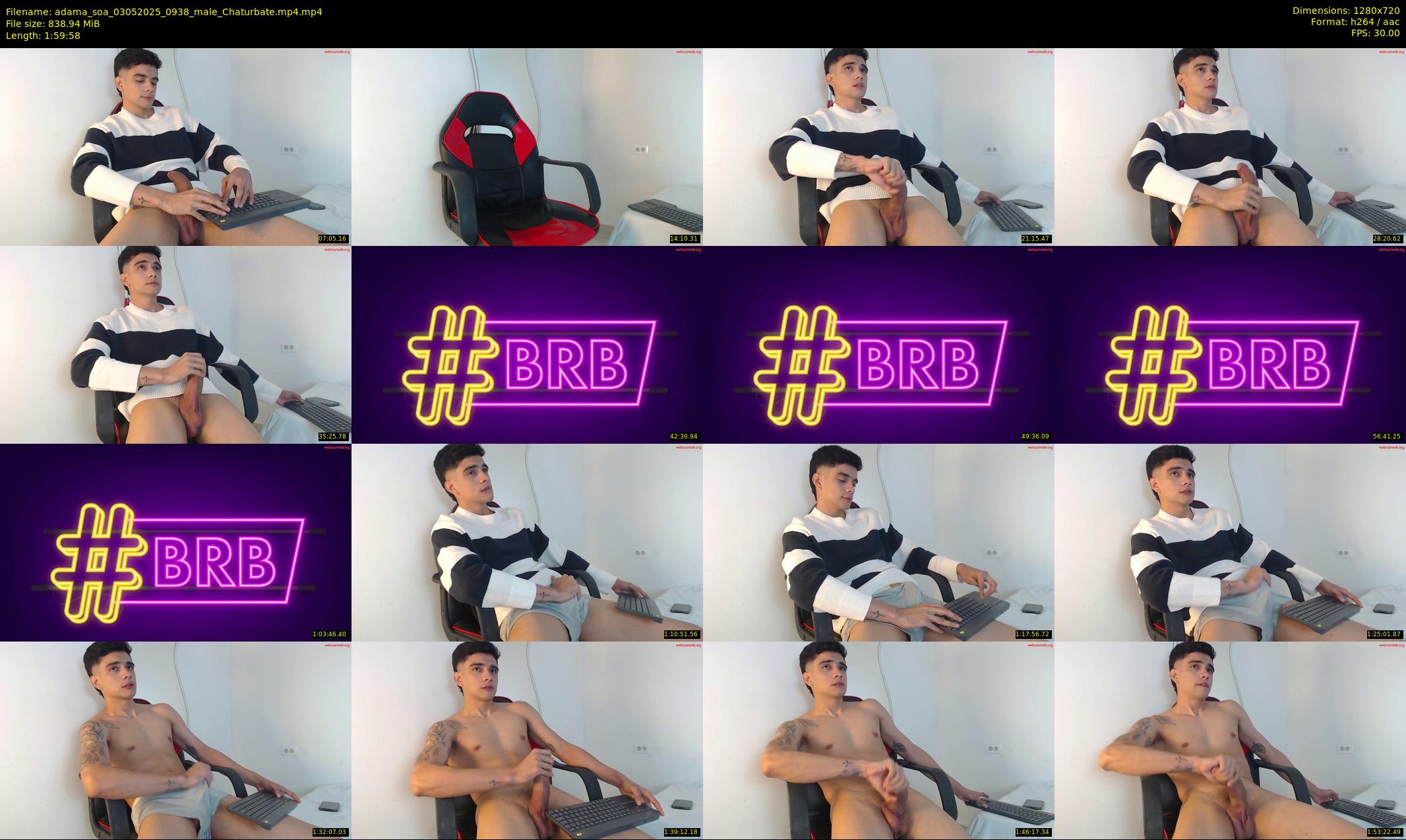 adama_soa — 120 minute Chaturbate male cam show recording, 720p, May 3, 2025