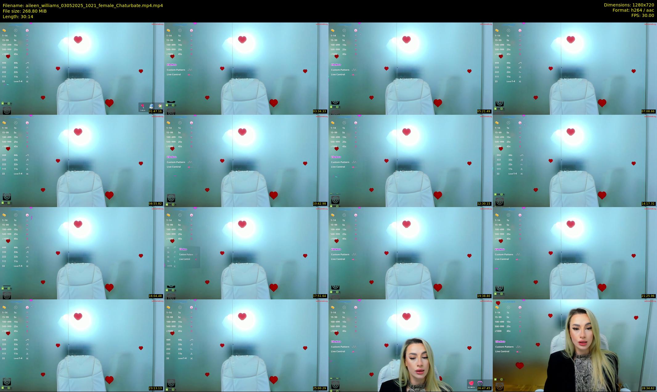 aileen_williams — 31 minute Chaturbate female cam show recording, 720p, May 3, 2025