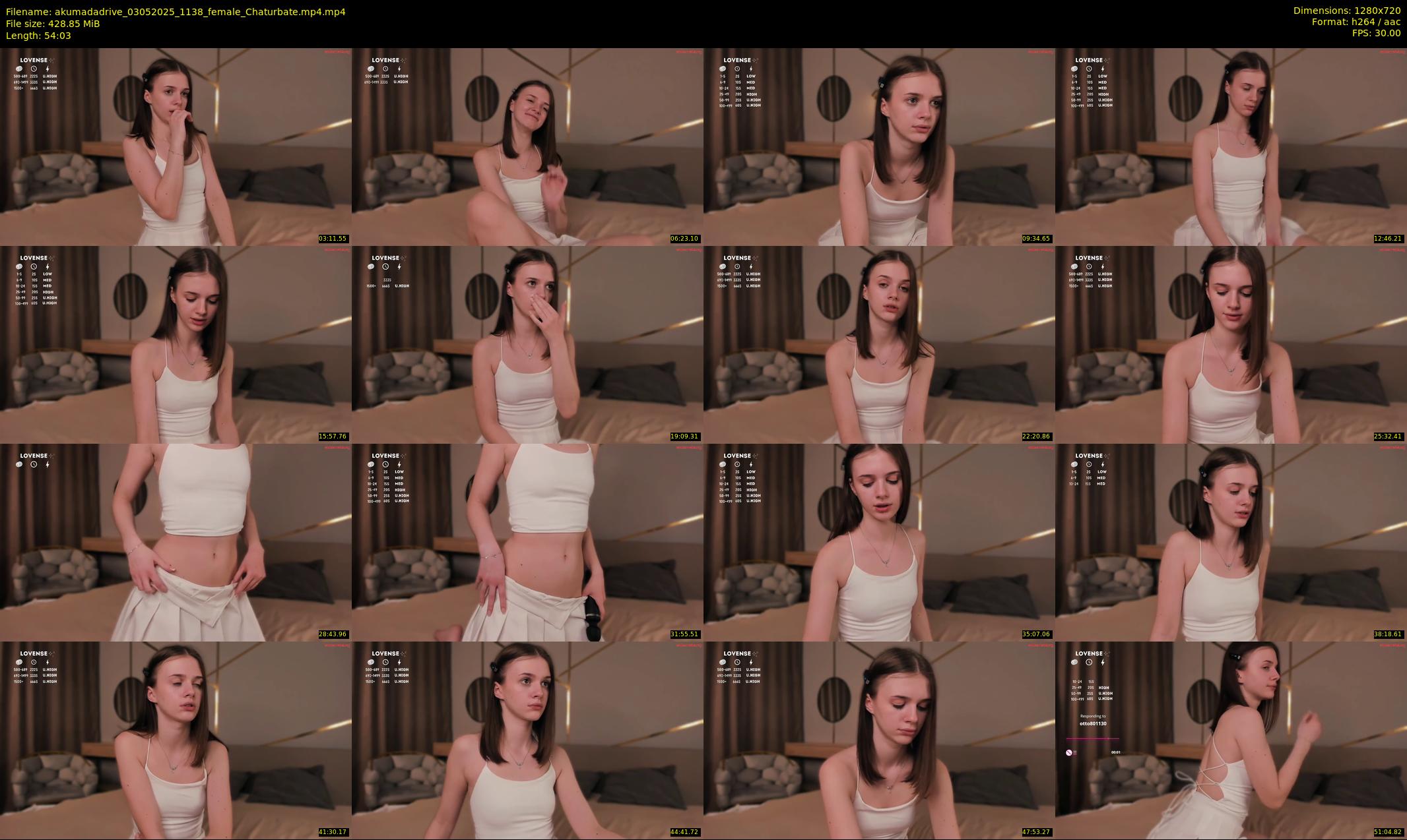 akumadadrive — 55 minute Chaturbate female cam show recording, 720p, May 3, 2025