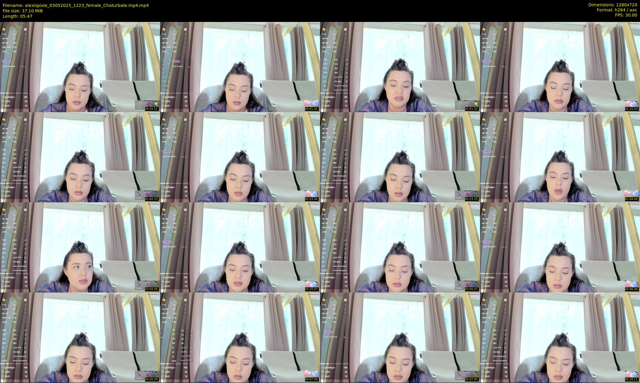 alexispixie — 6 minute Chaturbate female cam show recording, 720p, May 3, 2025