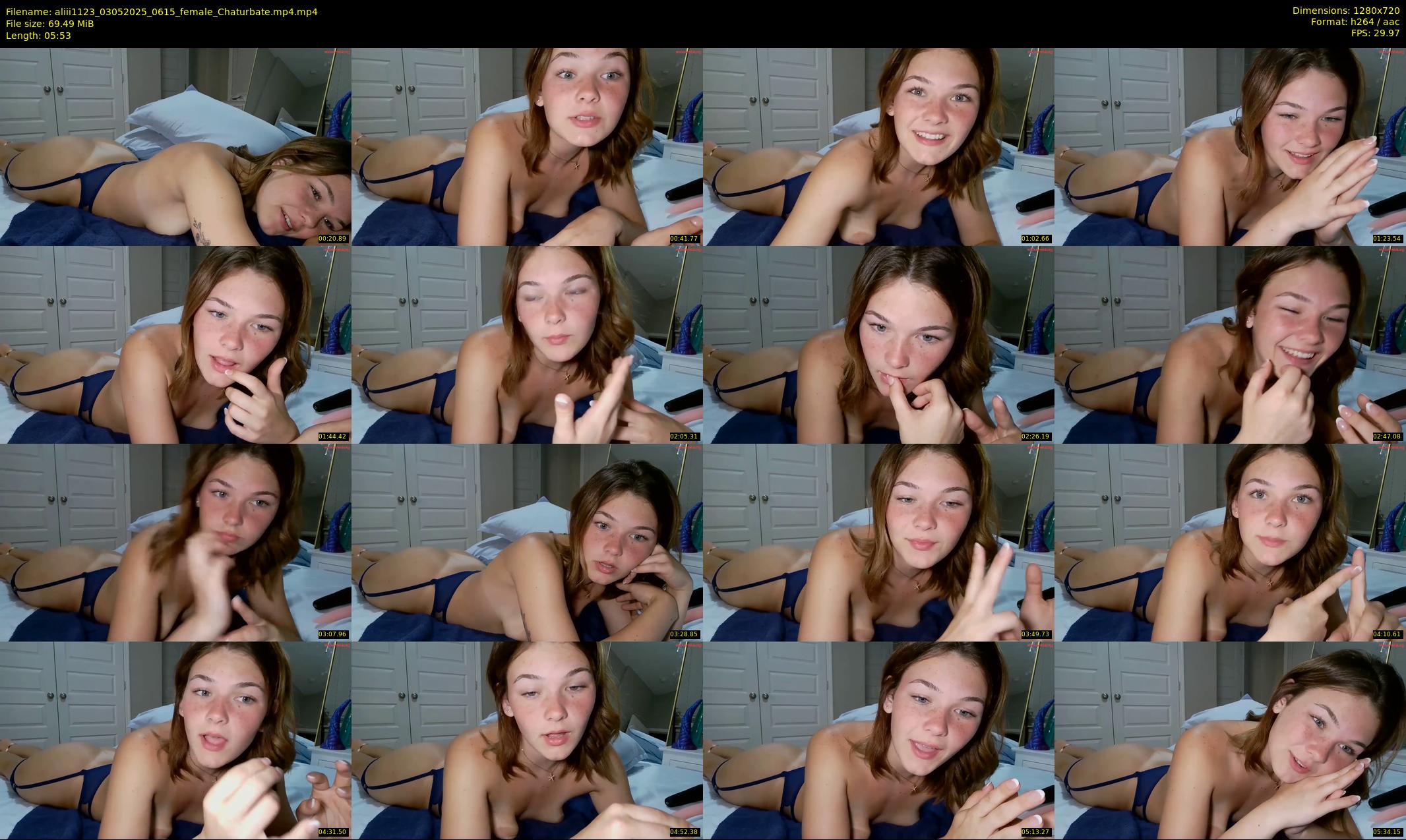 aliii1123 — 6 minute Chaturbate female cam show recording, 720p, May 3, 2025