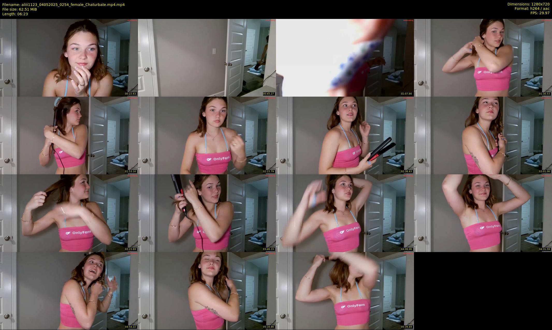 aliii1123 — 7 minute Chaturbate female cam show recording, 720p, May 4, 2025