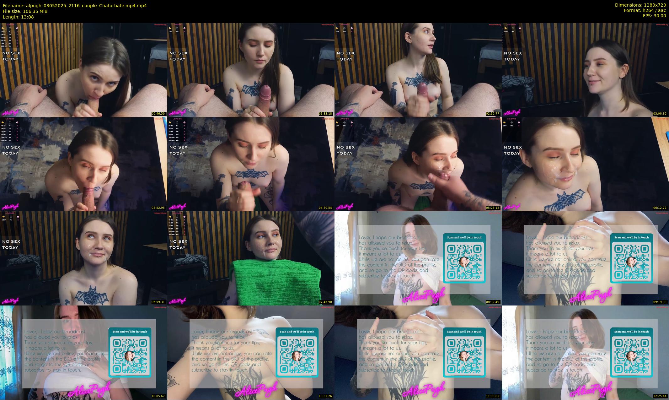 alpugh — 14 minute Chaturbate couple cam show recording, 720p, May 3, 2025