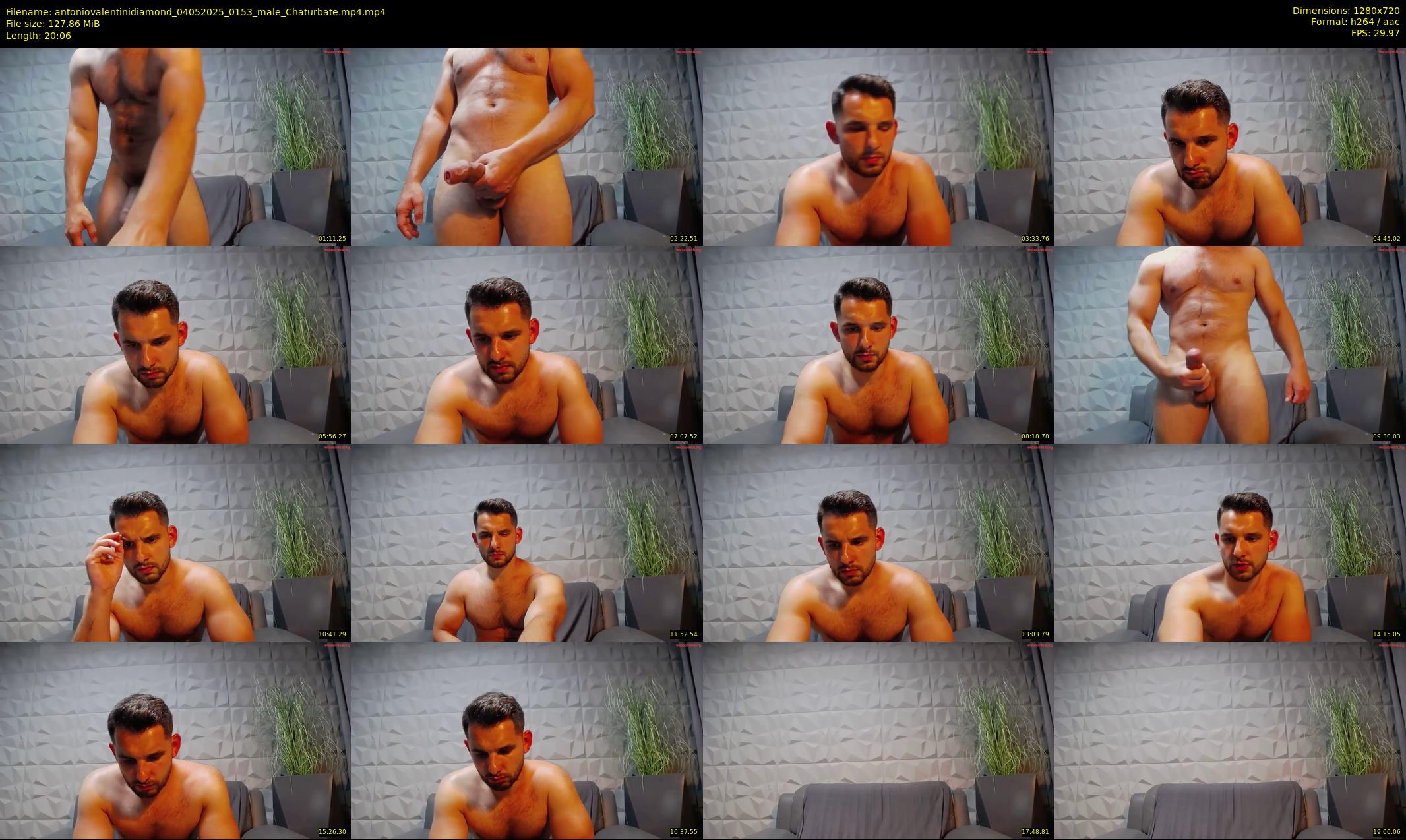 antoniovalentinidiamond — 21 minute Chaturbate male cam show recording, 720p, May 4, 2025