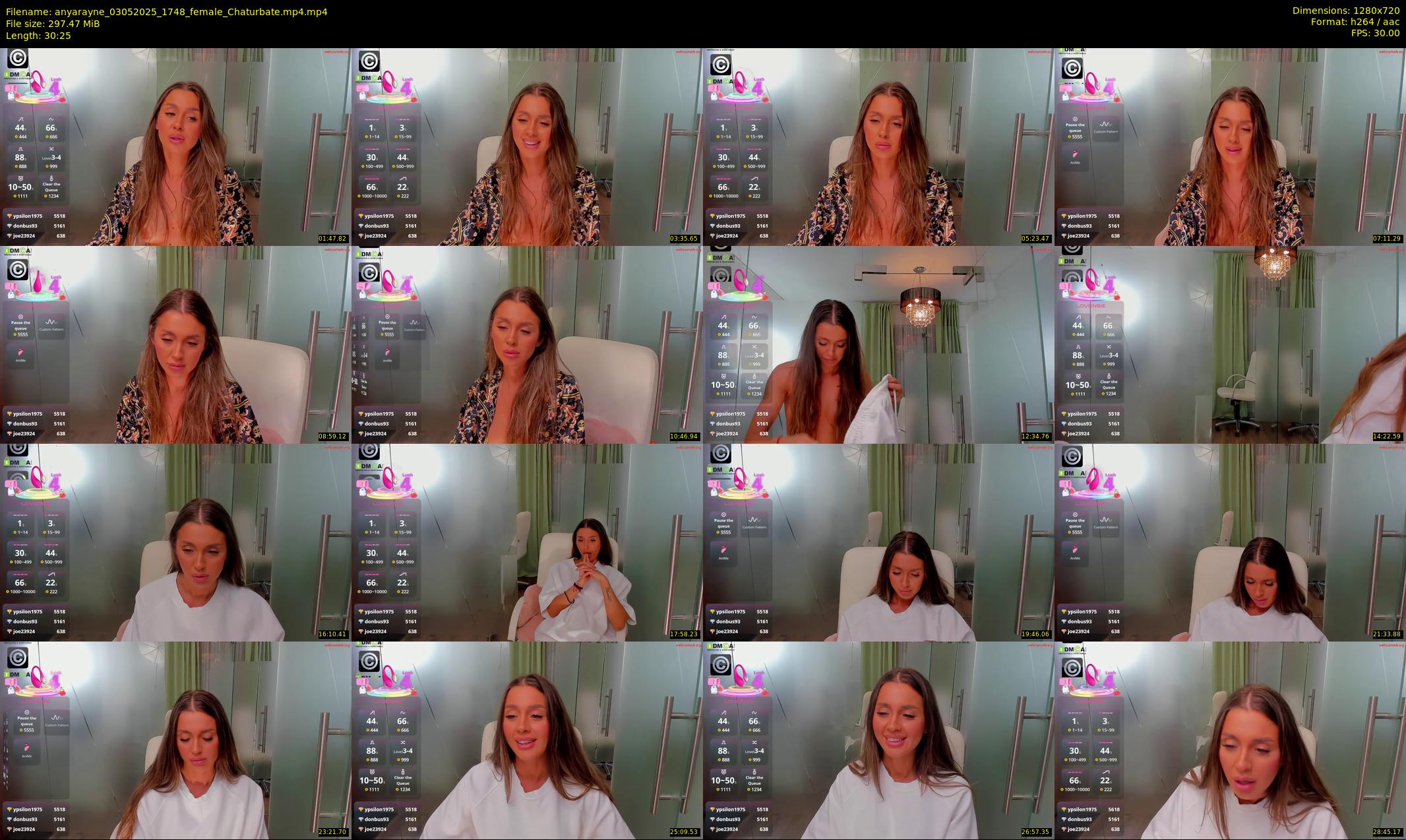 anyarayne — 31 minute Chaturbate female cam show recording, 720p, May 3, 2025