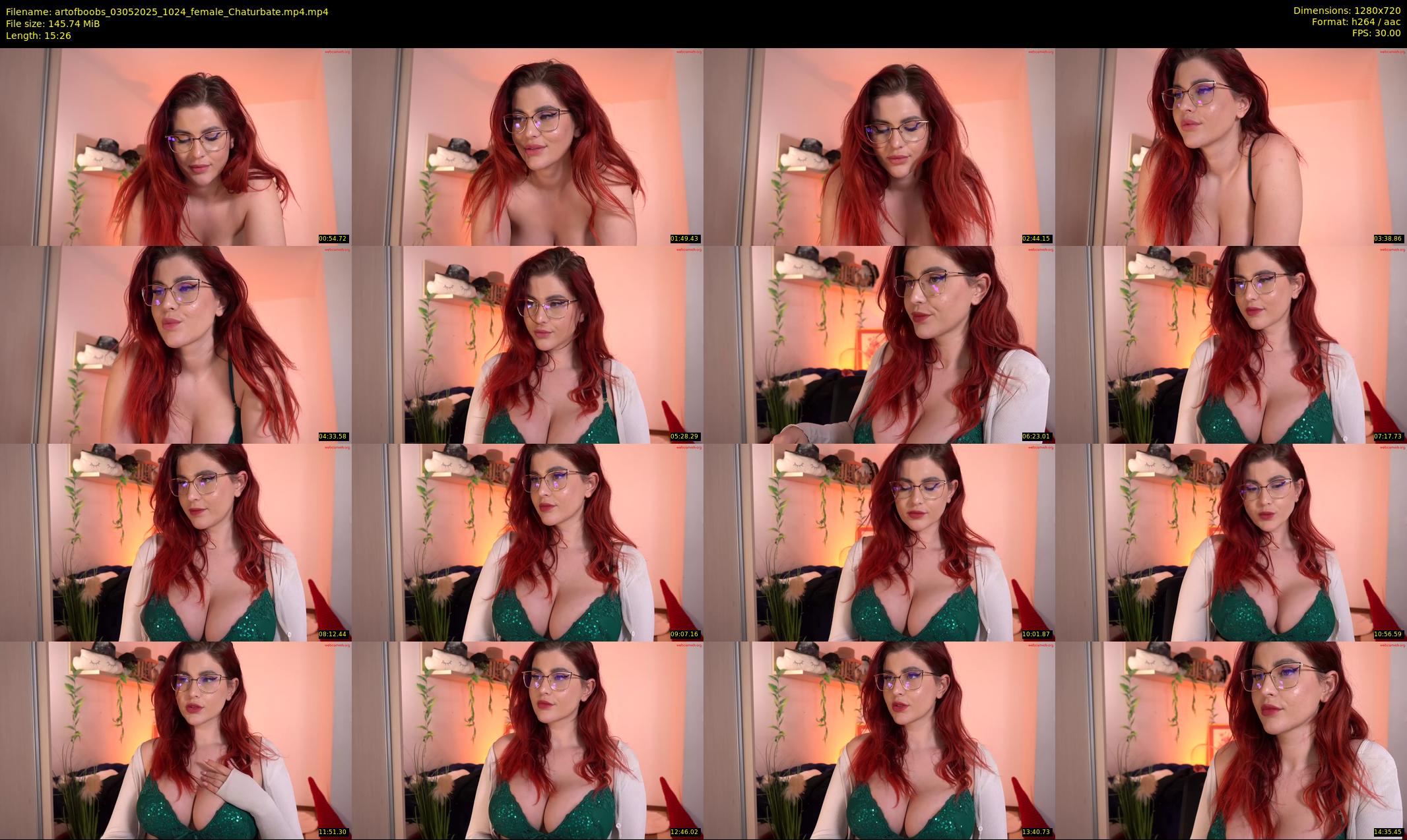 artofboobs — 16 minute Chaturbate female cam show recording, 720p, May 3, 2025