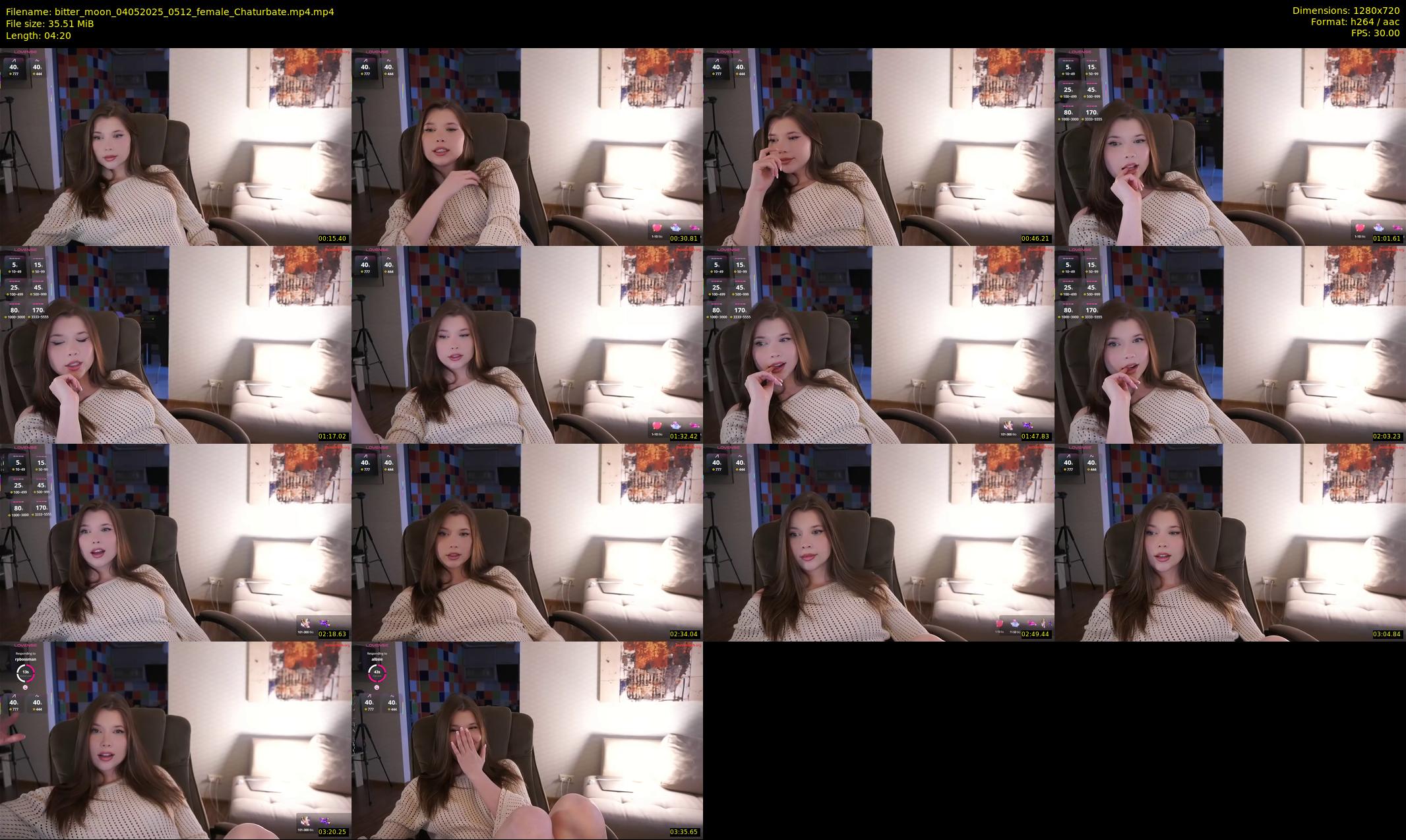 bitter_moon — 5 minute Chaturbate female cam show recording, 720p, May 4, 2025