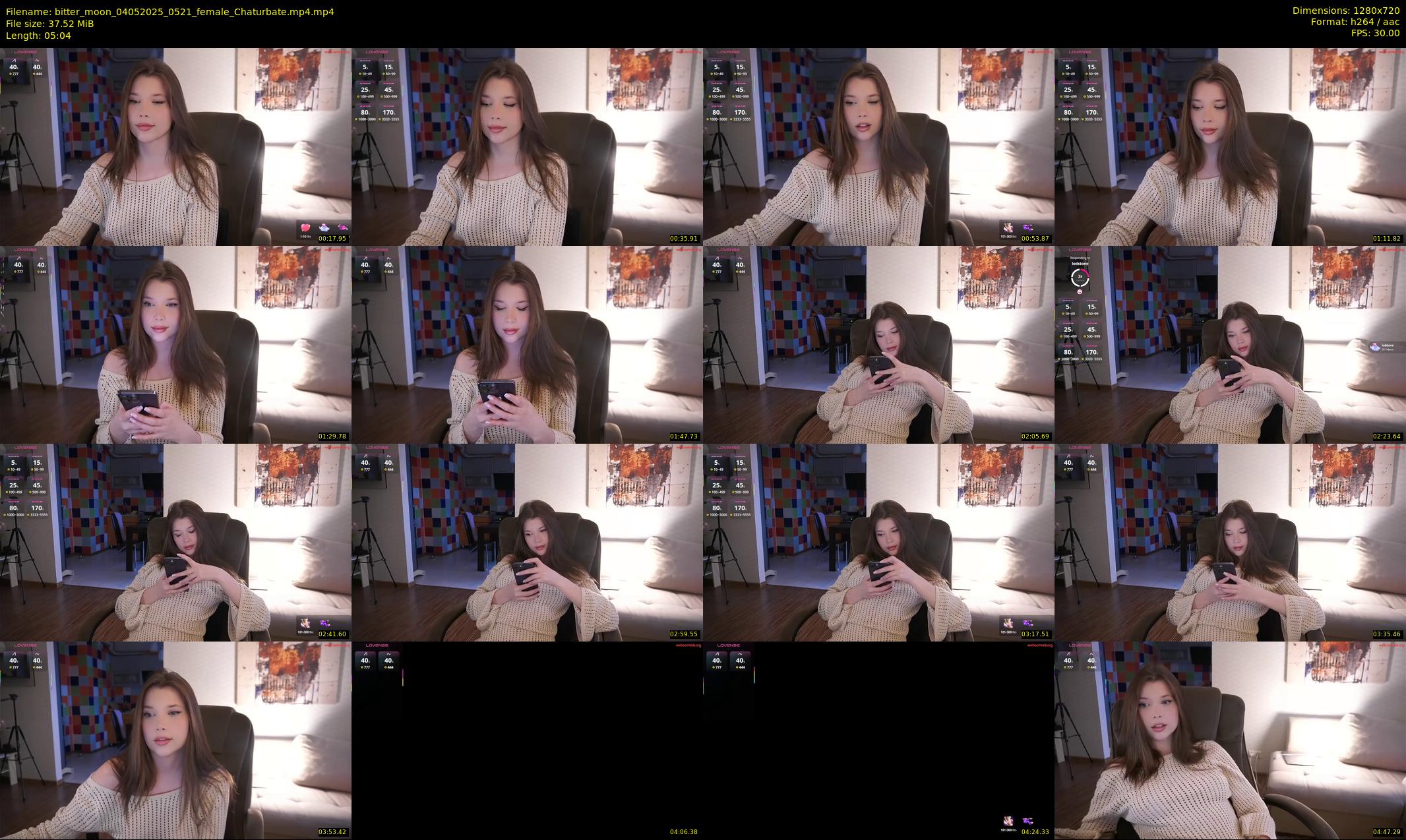 bitter_moon — 6 minute Chaturbate female cam show recording, 720p, May 4, 2025