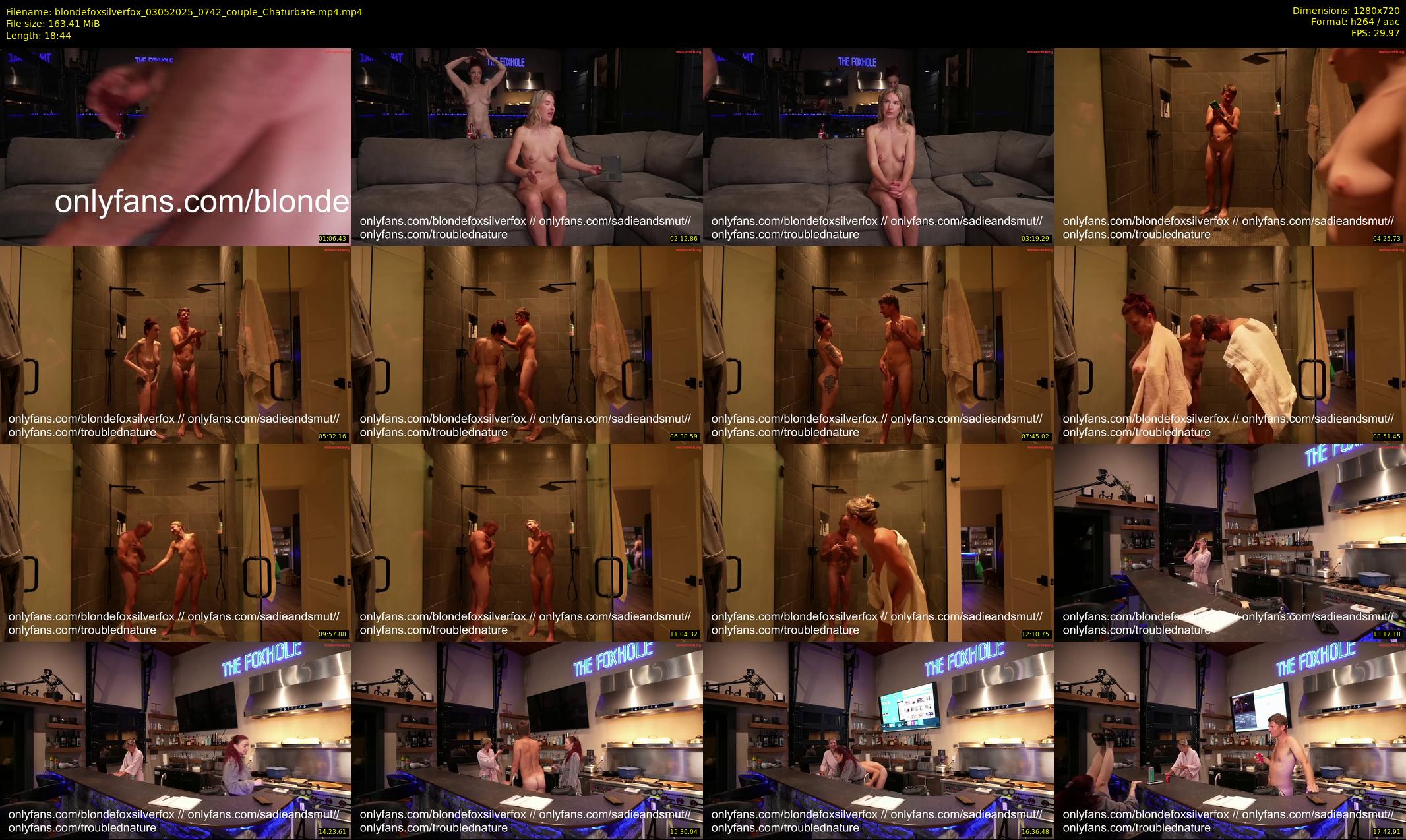 blondefoxsilverfox — 19 minute Chaturbate couple cam show recording, 720p, May 3, 2025