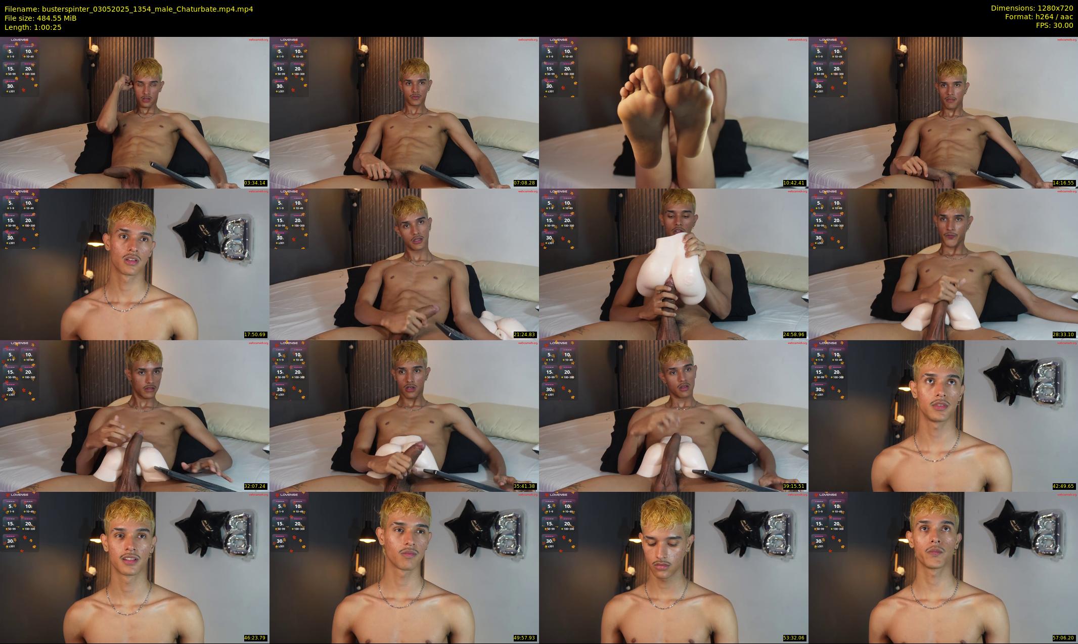 busterspinter — 61 minute Chaturbate male cam show recording, 720p, May 3, 2025