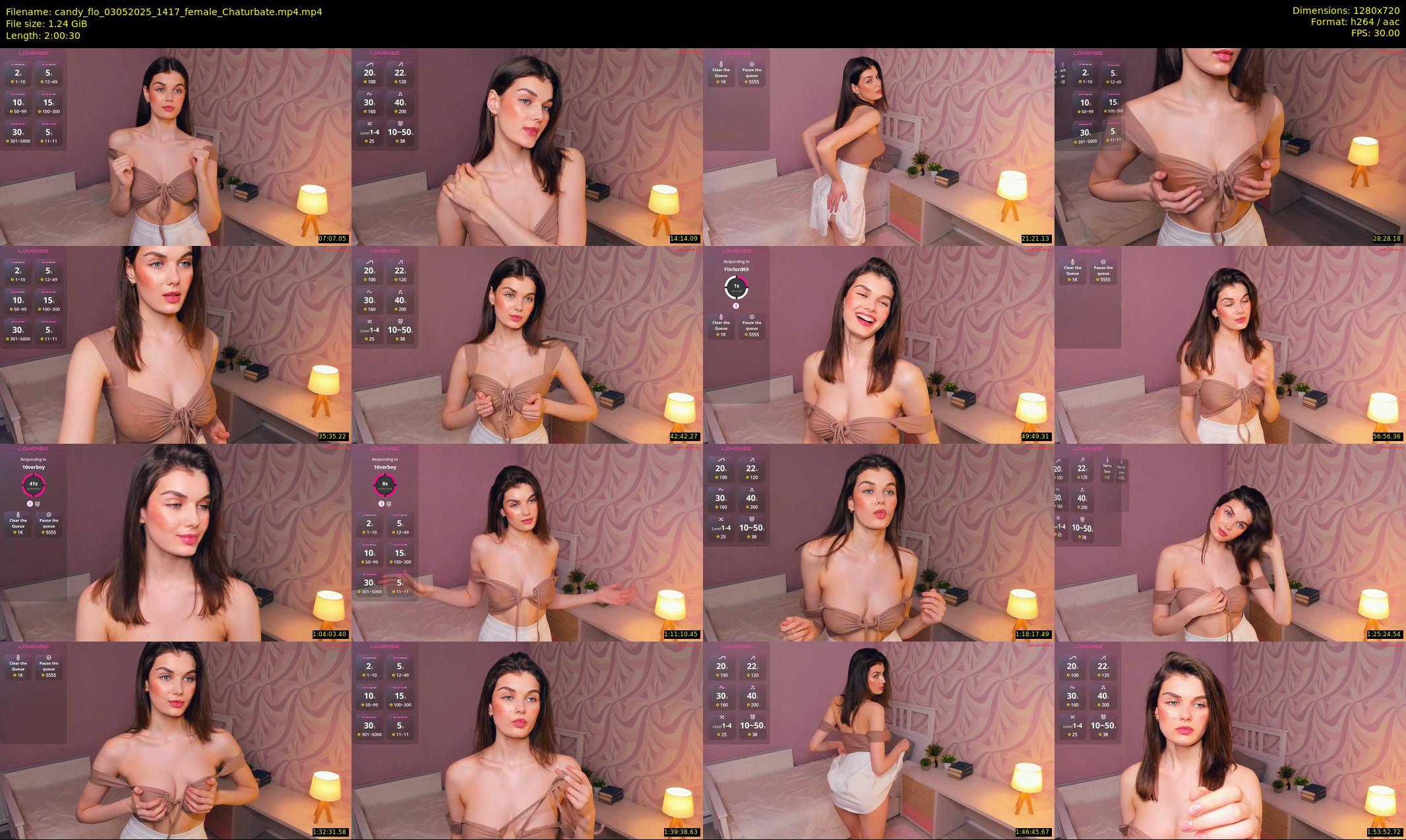 candy_flo — 121 minute Chaturbate female cam show recording, 720p, May 3, 2025
