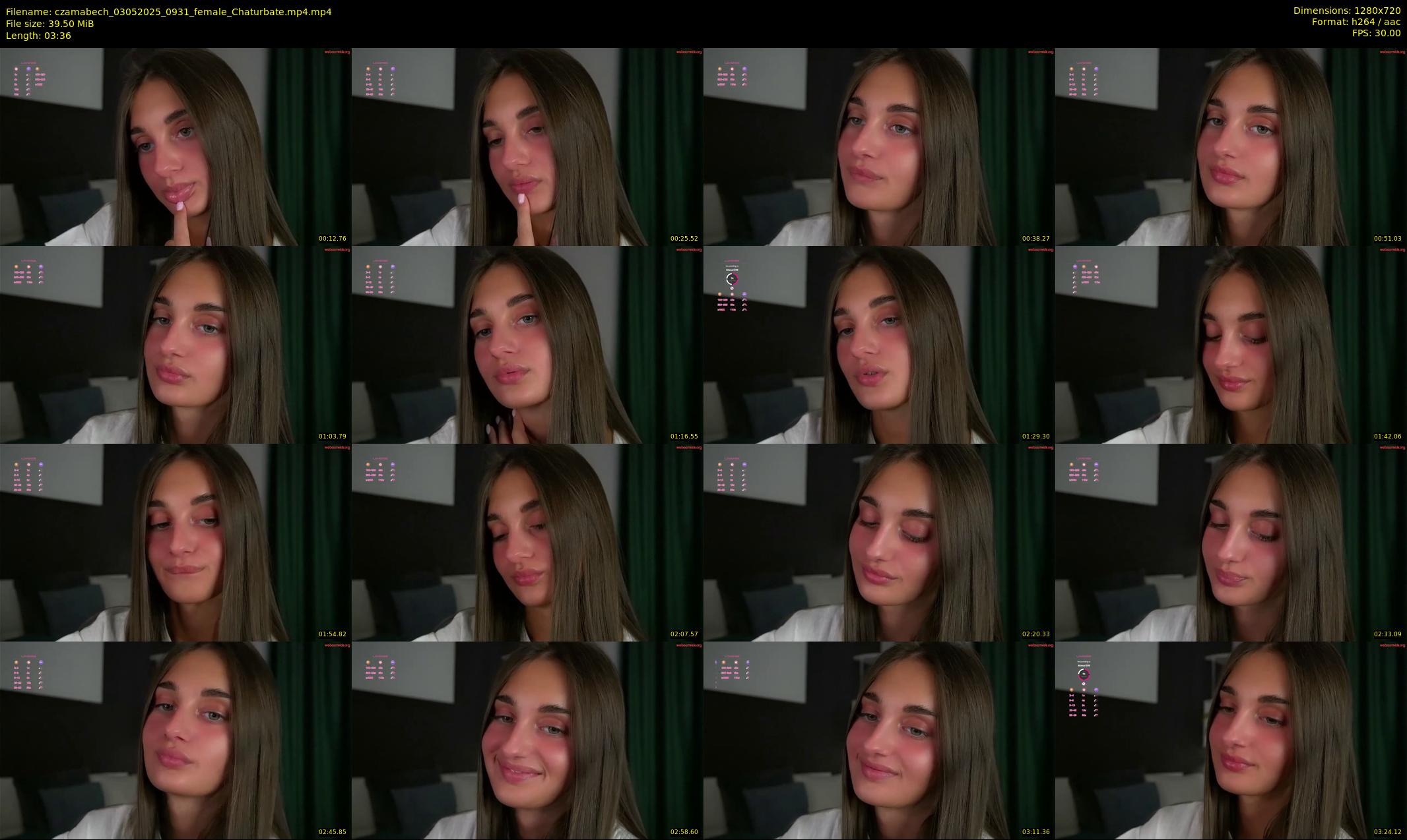 czamabech — 4 minute Chaturbate female cam show recording, 720p, May 3, 2025