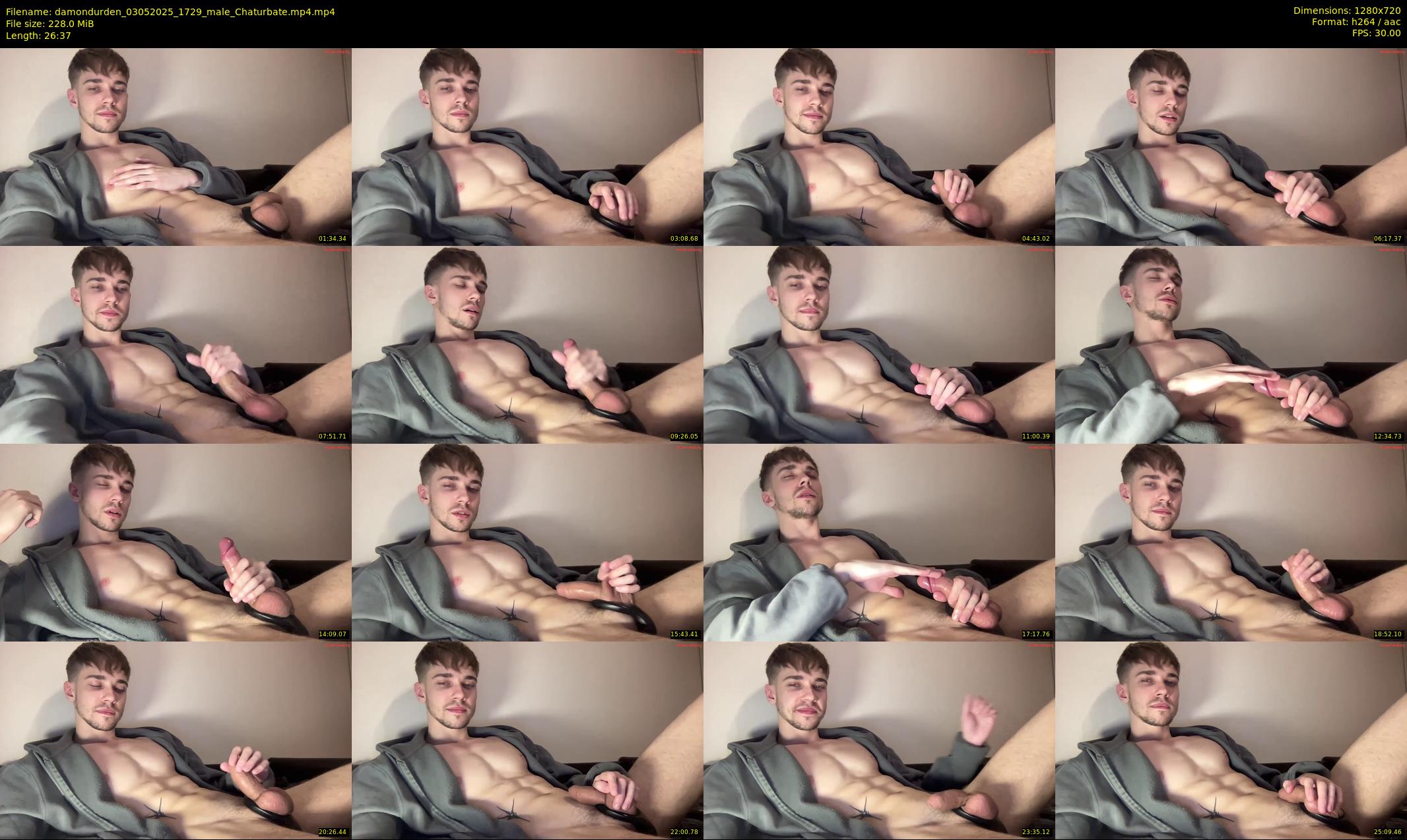 damondurden — 27 minute Chaturbate male cam show recording, 720p, May 3, 2025