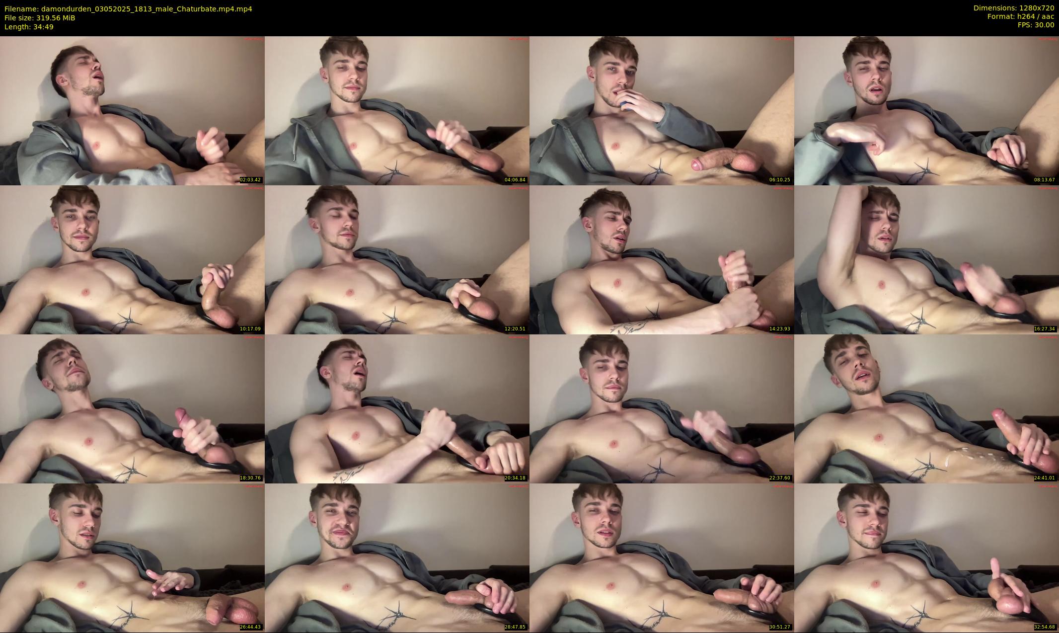 damondurden — 35 minute Chaturbate male cam show recording, 720p, May 3, 2025