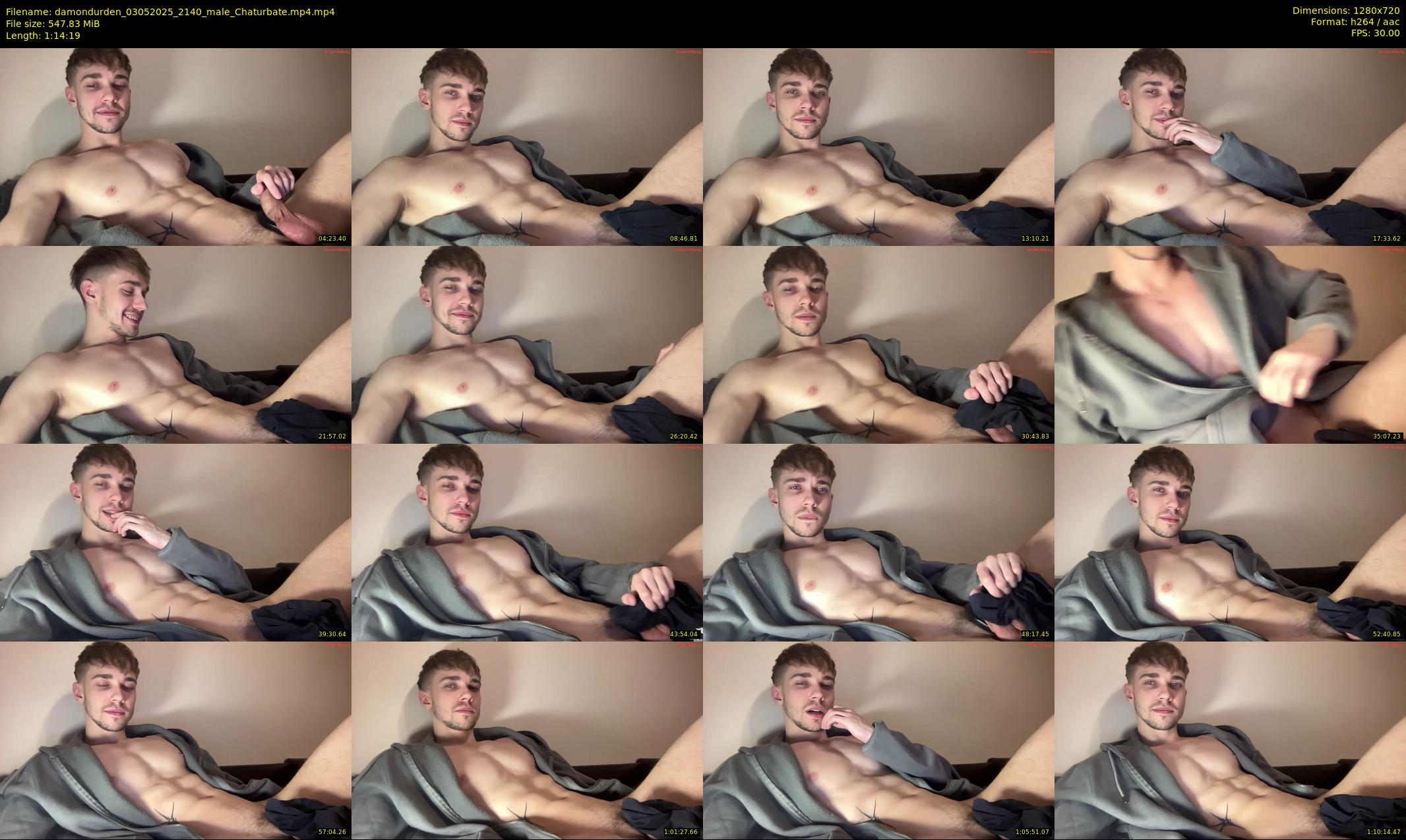 damondurden — 75 minute Chaturbate male cam show recording, 720p, May 3, 2025