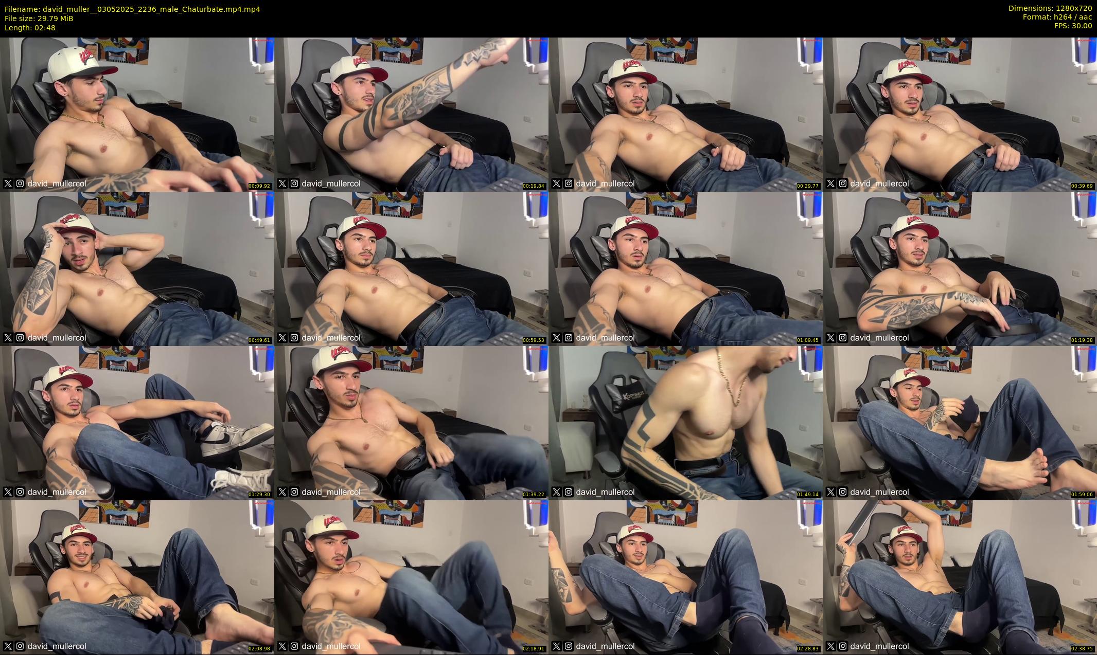 david_muller_ — 3 minute Chaturbate male cam show recording, 720p, May 3, 2025
