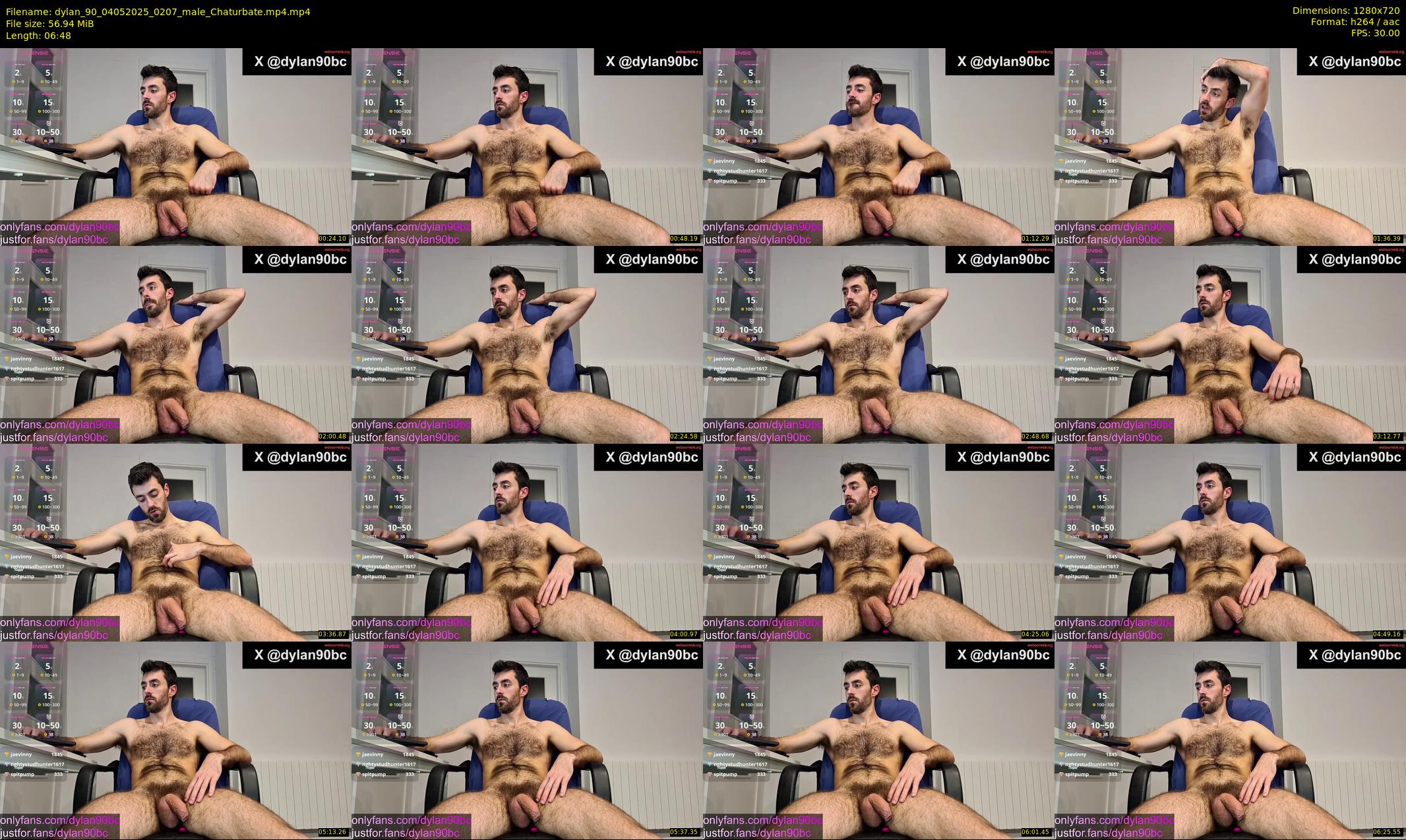 dylan_90 — 7 minute Chaturbate male cam show recording, 720p, May 4, 2025