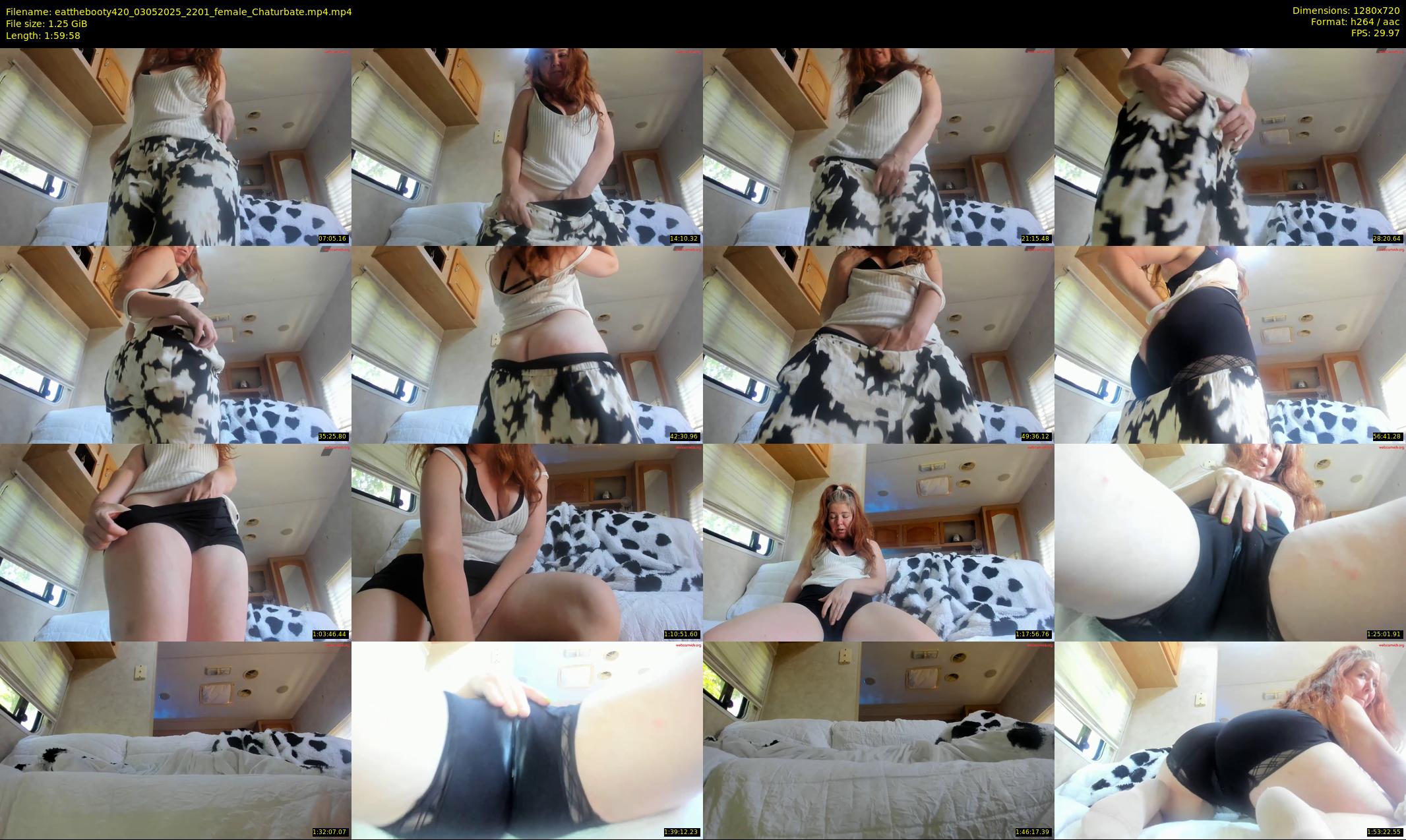 eatthebooty420 — 120 minute Chaturbate female cam show recording, 720p, May 3, 2025