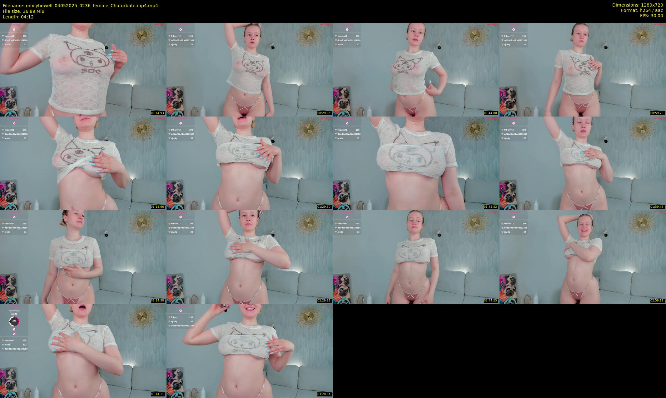 emilyhewell — 5 minute Chaturbate female cam show recording, 720p, May 4, 2025