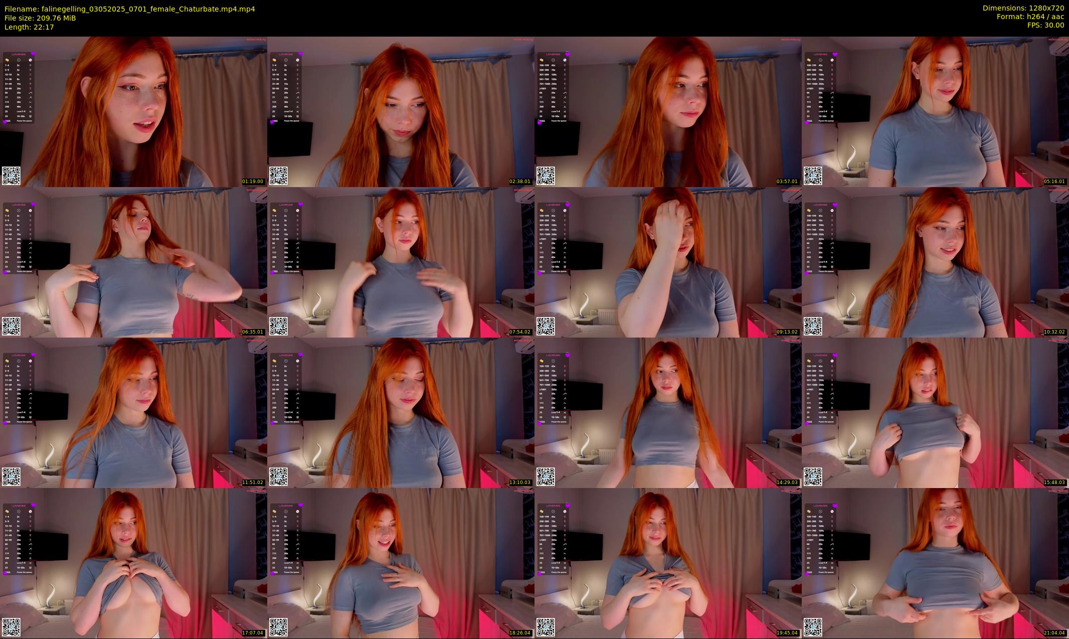 falinegelling — 23 minute Chaturbate female cam show recording, 720p, May 3, 2025