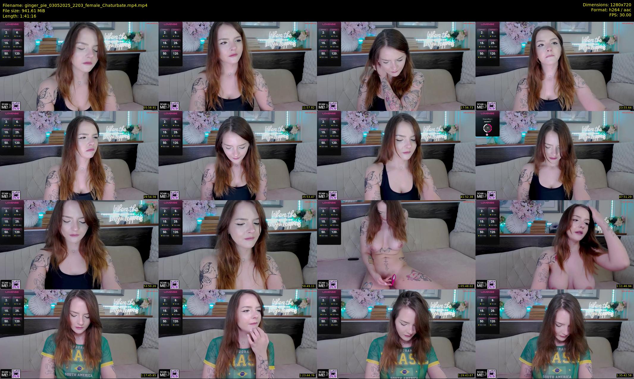 ginger_pie — 102 minute Chaturbate female cam show recording, 720p, May 3, 2025