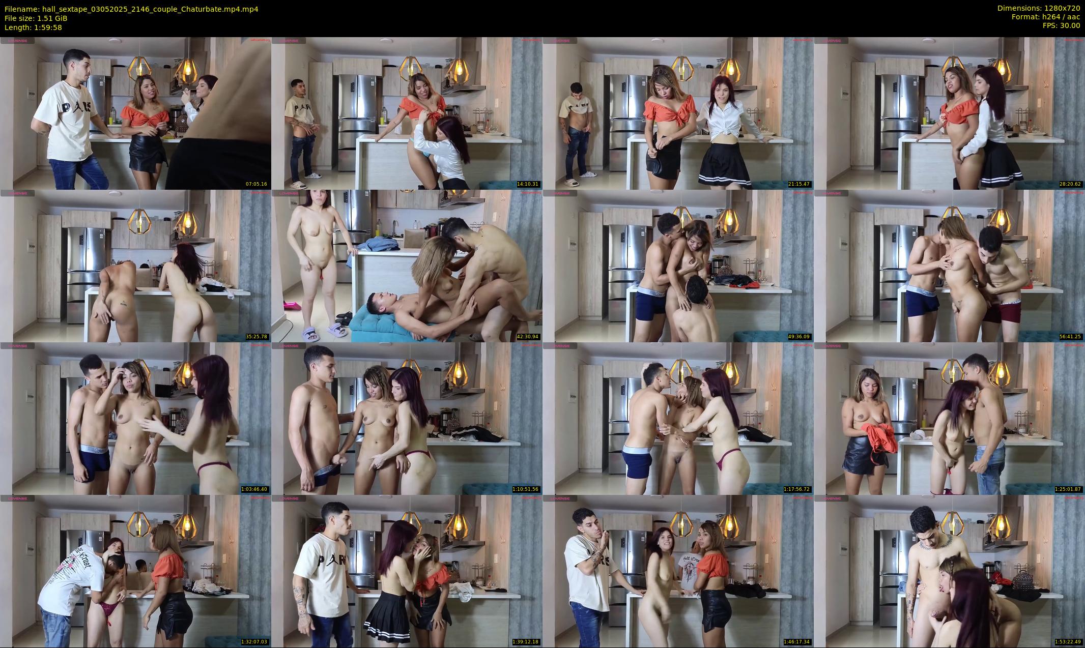 hall_sextape — 120 minute Chaturbate couple cam show recording, 720p, May 3, 2025