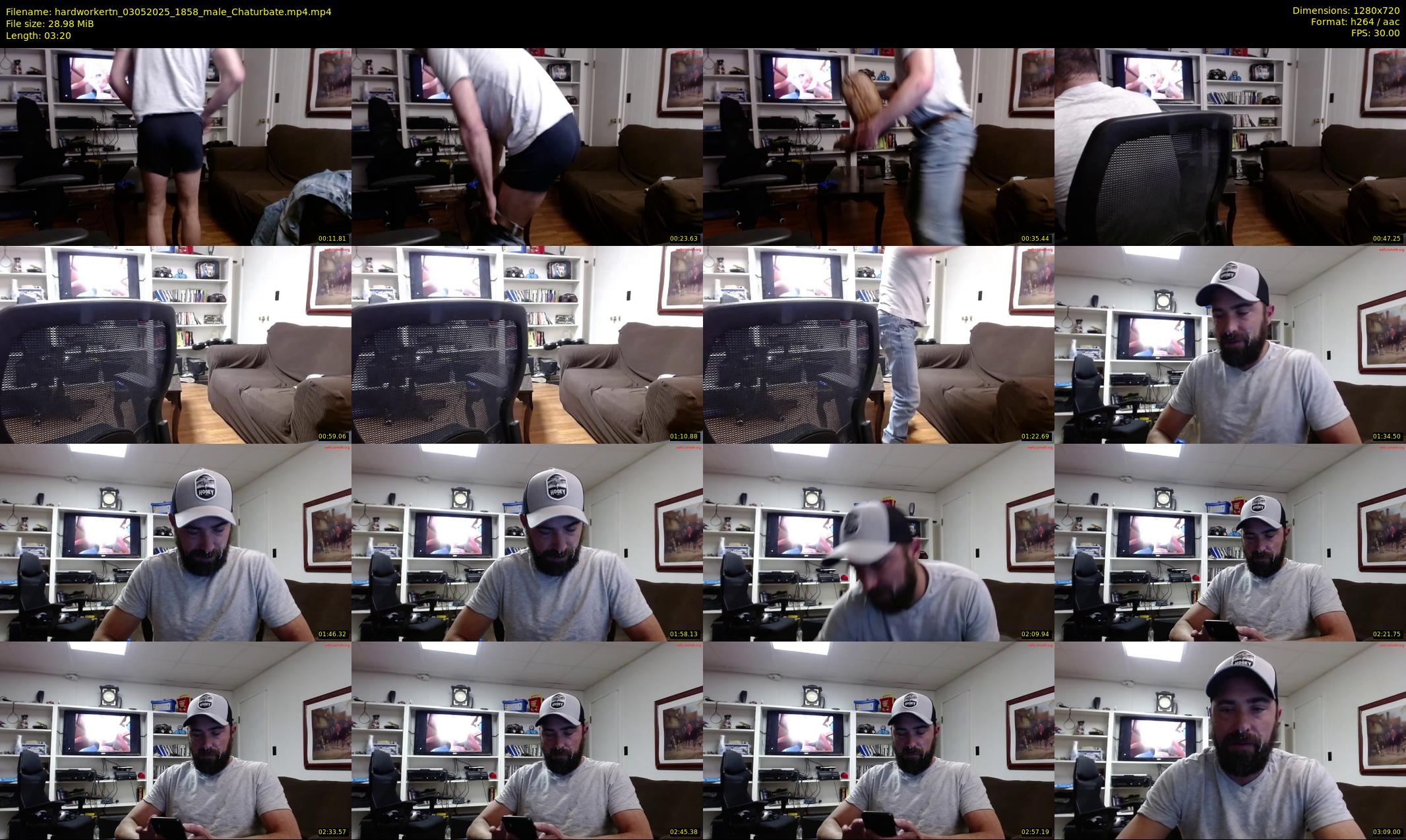 hardworkertn — 4 minute Chaturbate male cam show recording, 720p, May 3, 2025