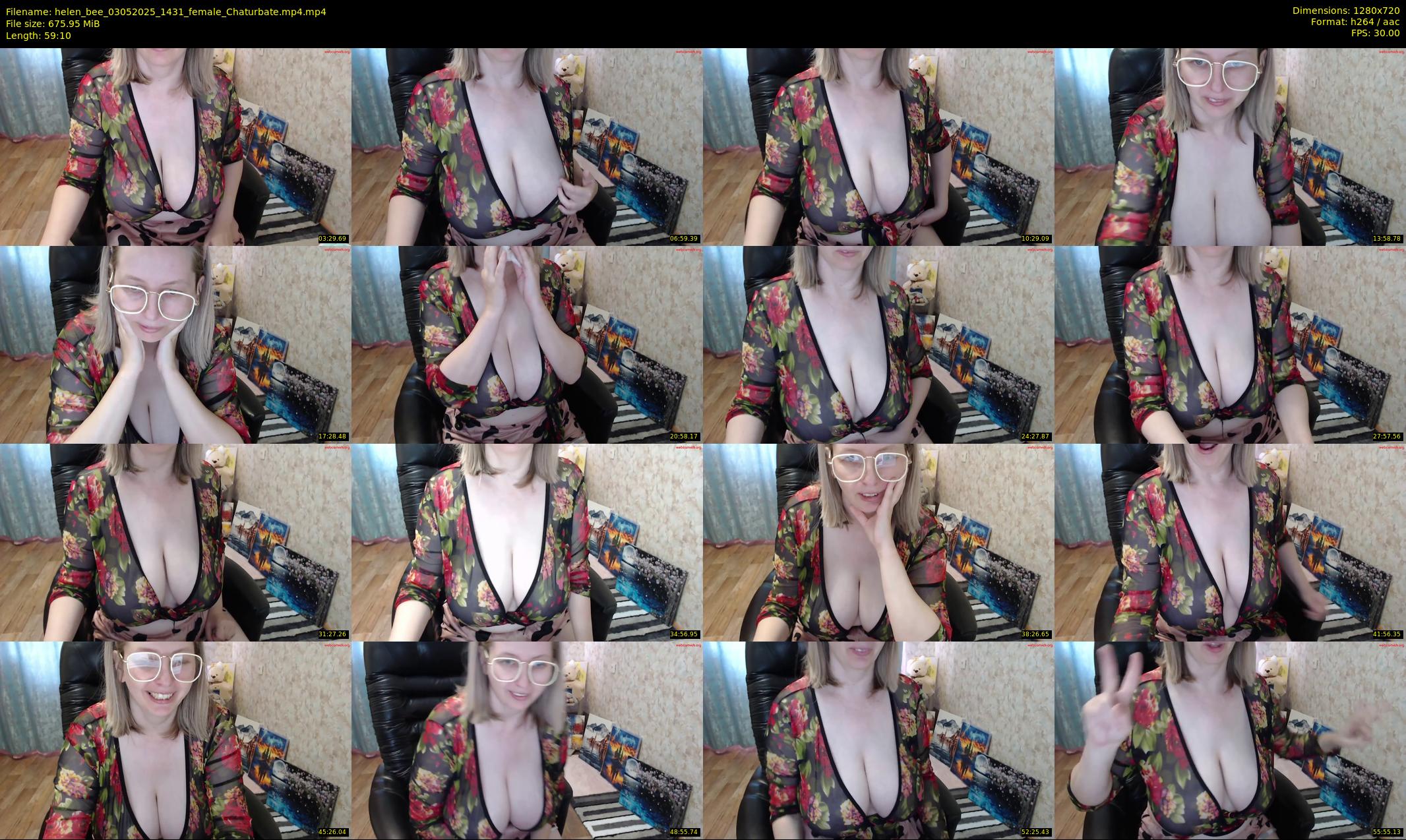 helen_bee — 60 minute Chaturbate female cam show recording, 720p, May 3, 2025