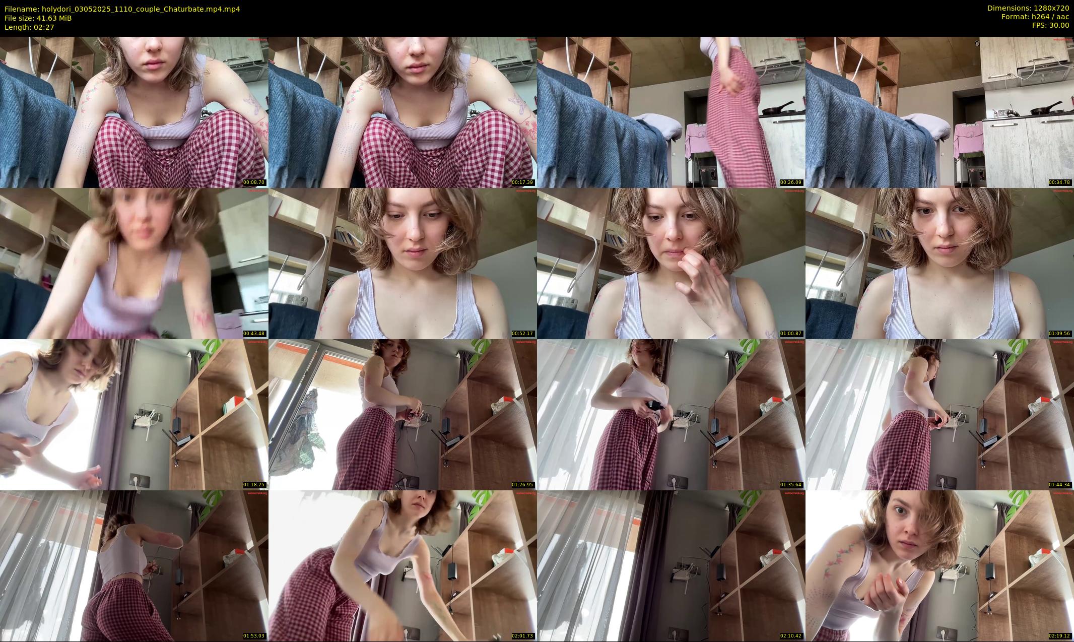 holydori — 3 minute Chaturbate female cam show recording, 720p, May 3, 2025