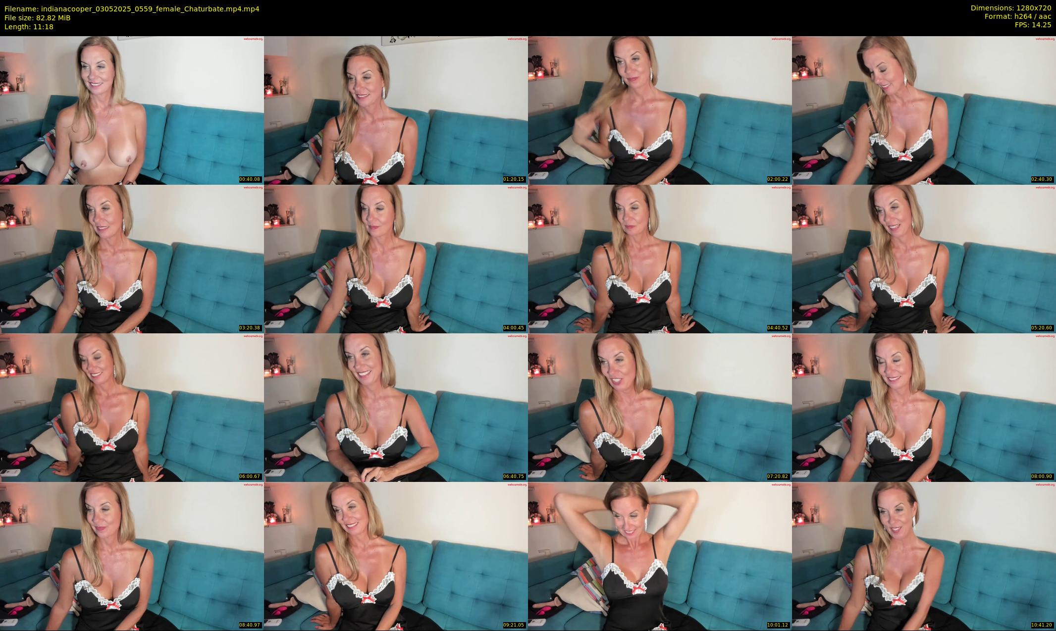 indianacooper — 12 minute Chaturbate female cam show recording, 720p, May 3, 2025