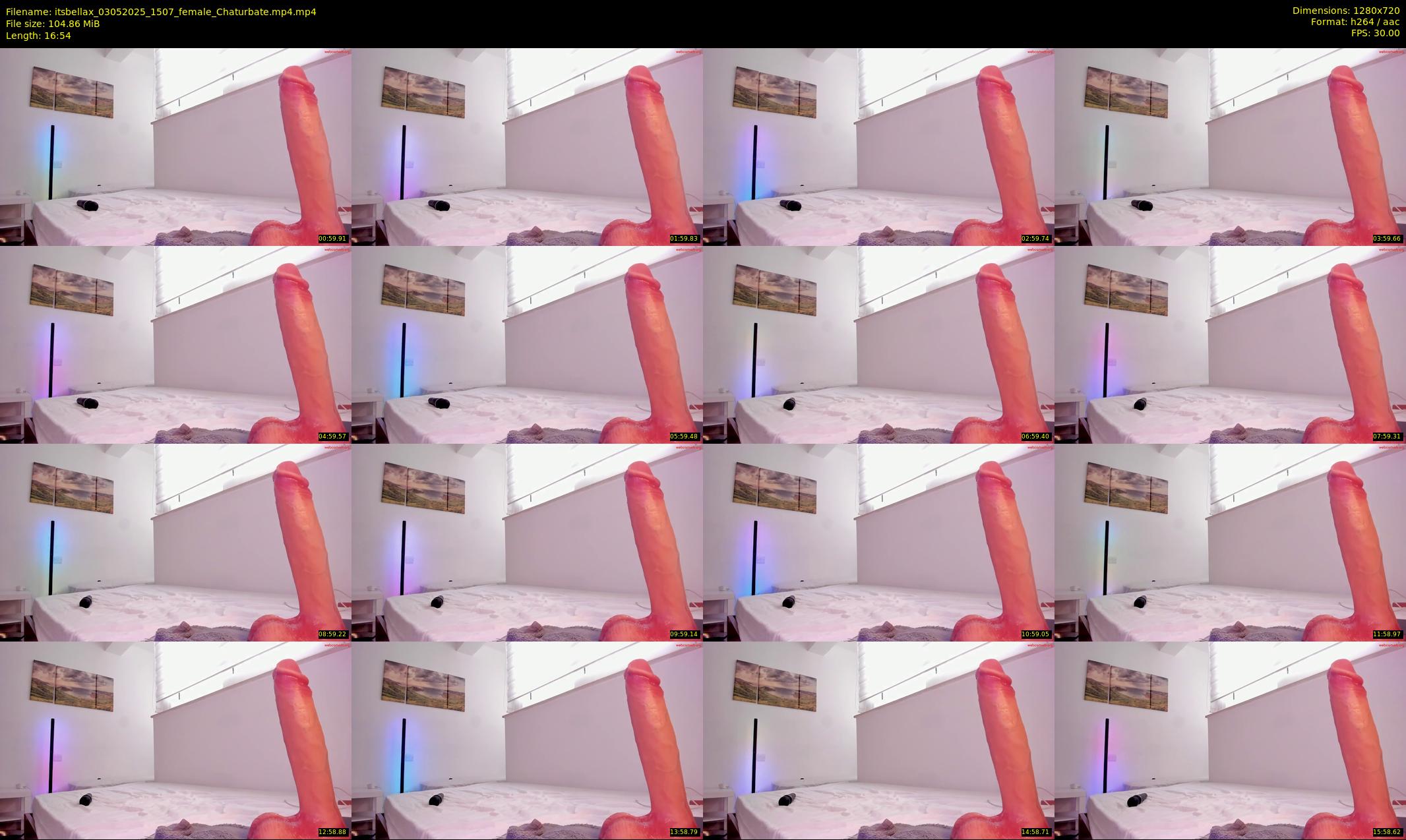itsbellax — 17 minute Chaturbate female cam show recording, 720p, May 3, 2025