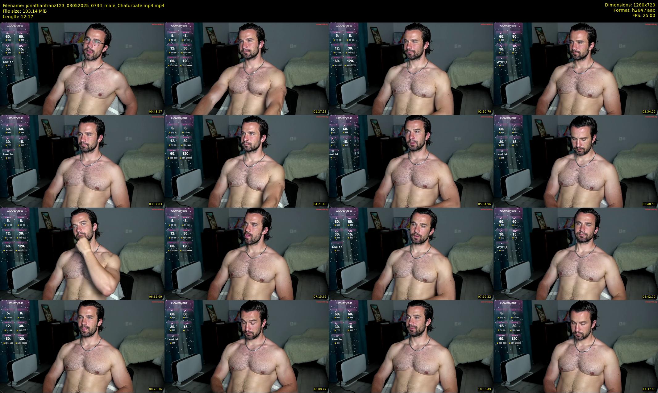 jonathanfranz123 — 13 minute Chaturbate male cam show recording, 720p, May 3, 2025