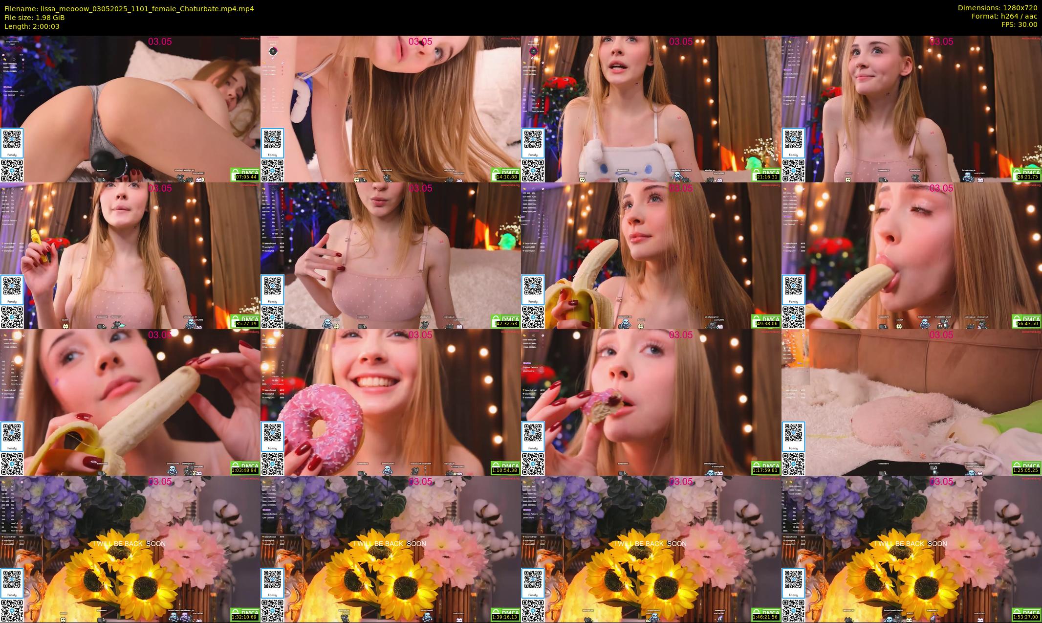 lissa_meooow — 121 minute Chaturbate female cam show recording, 720p, May 3, 2025