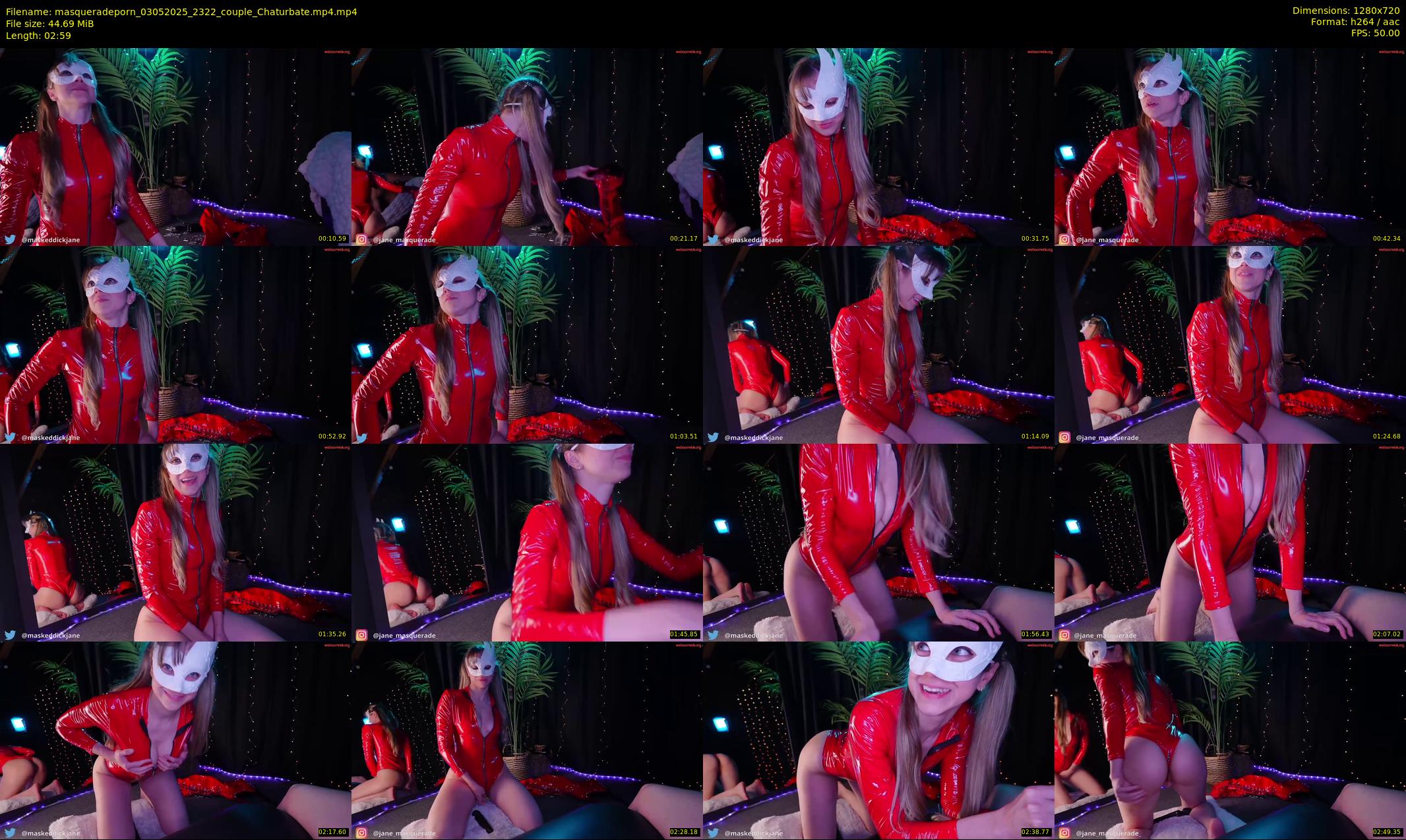 masqueradeporn — 3 minute Chaturbate couple cam show recording, 720p, May 3, 2025