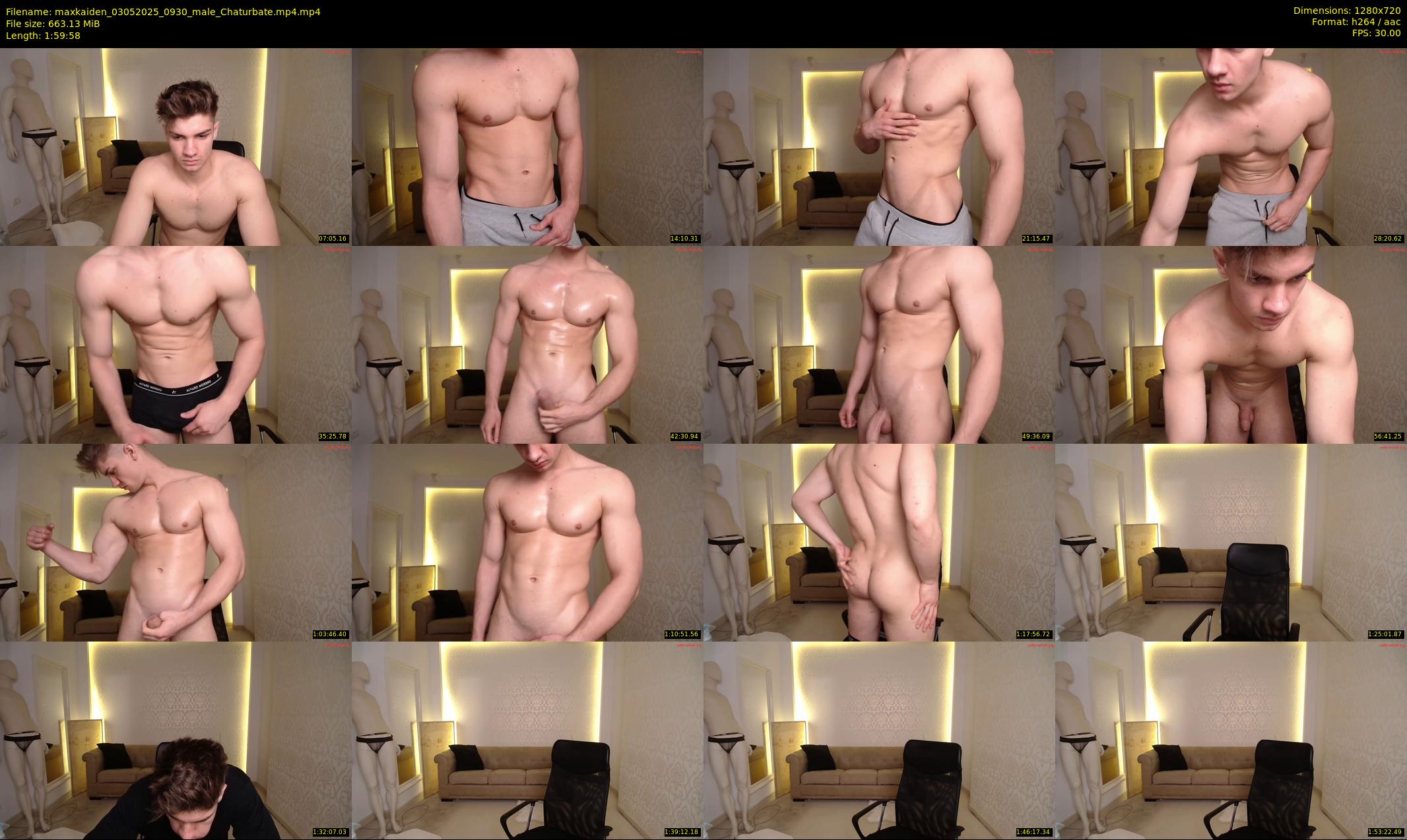 maxkaiden — 120 minute Chaturbate male cam show recording, 720p, May 3, 2025