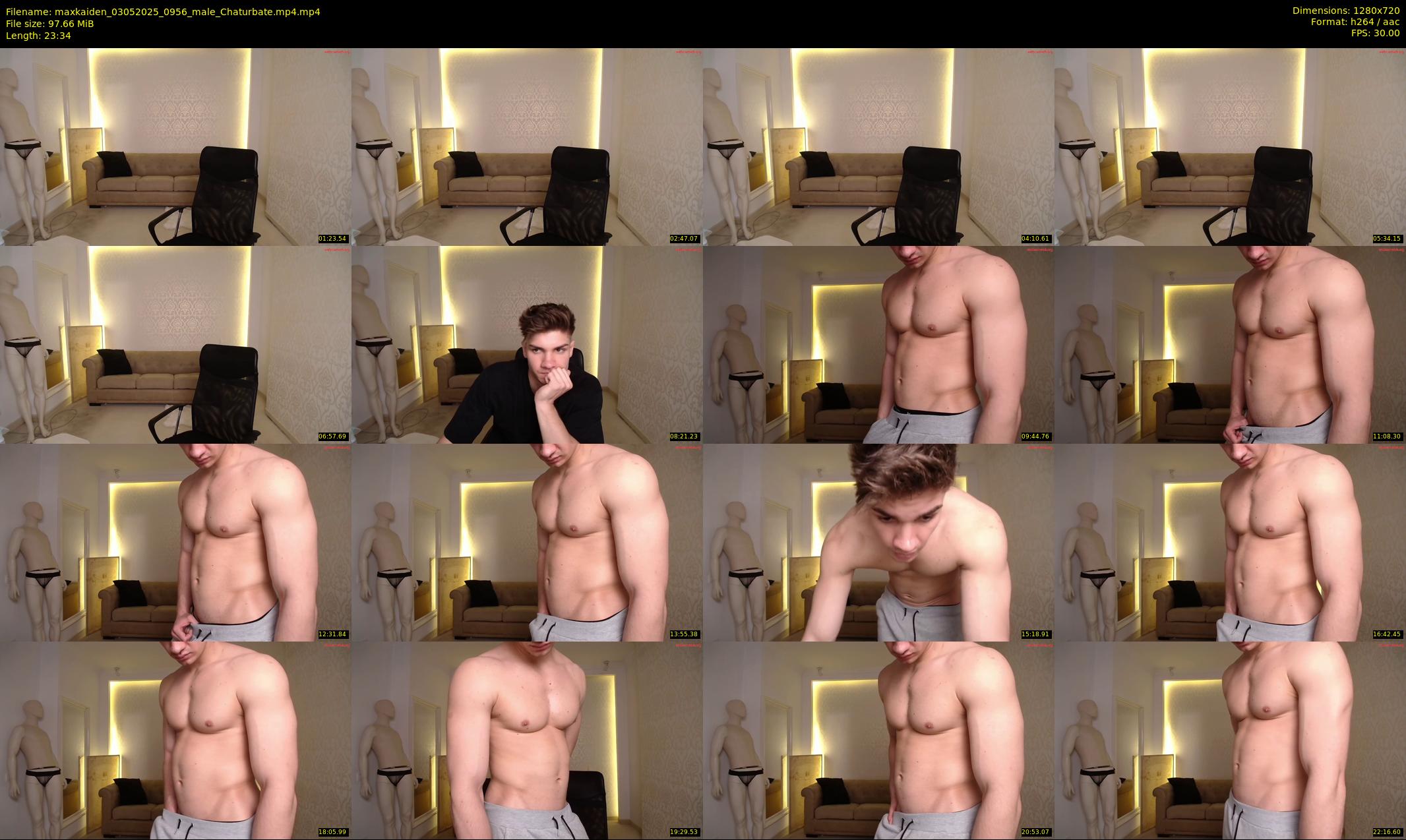 maxkaiden — 24 minute Chaturbate male cam show recording, 720p, May 3, 2025