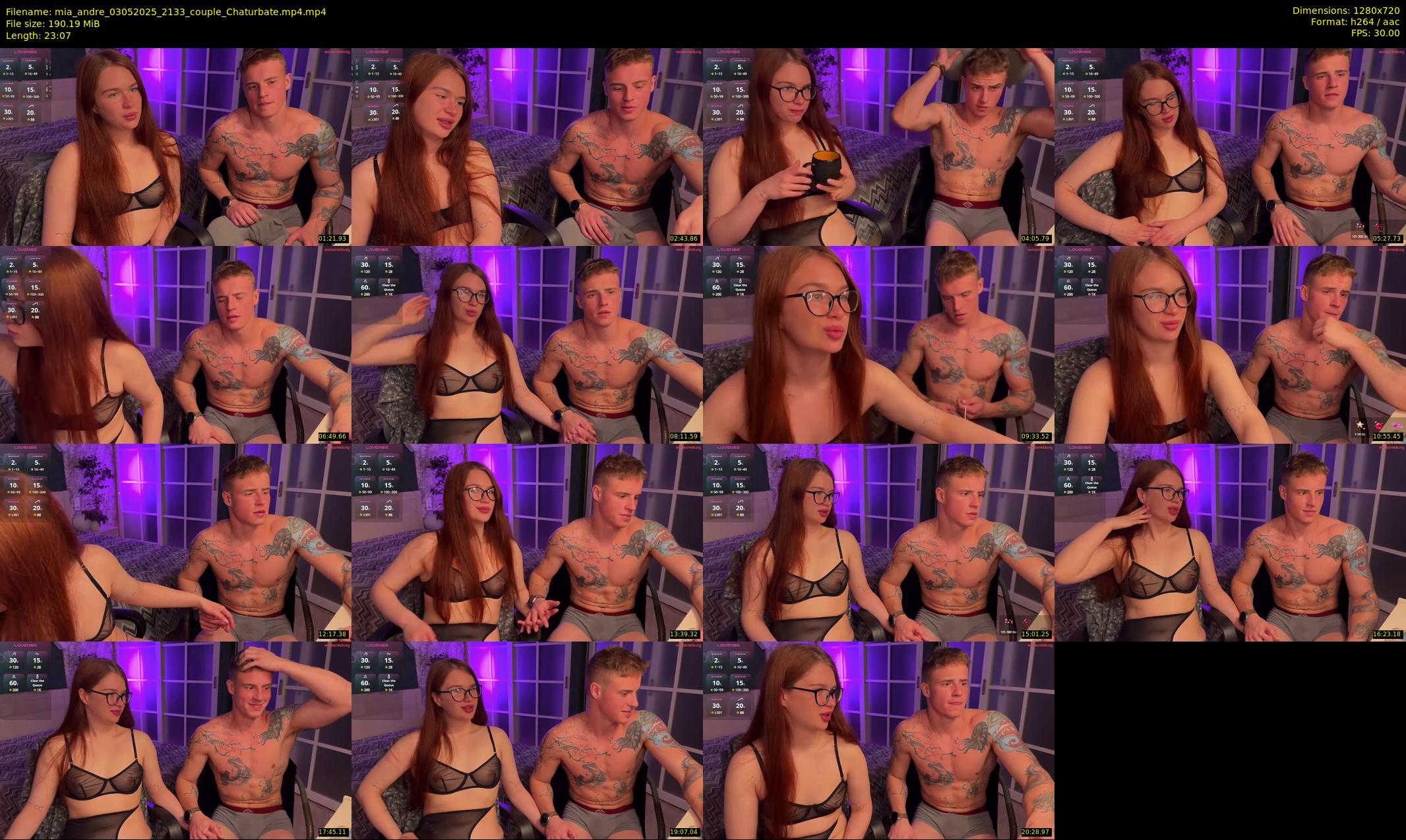 mia_andre — 24 minute Chaturbate couple cam show recording, 720p, May 3, 2025