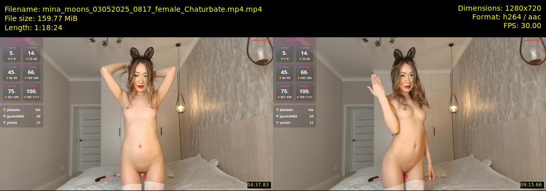 mina_moons — 79 minute Chaturbate female cam show recording, 720p, May 3, 2025