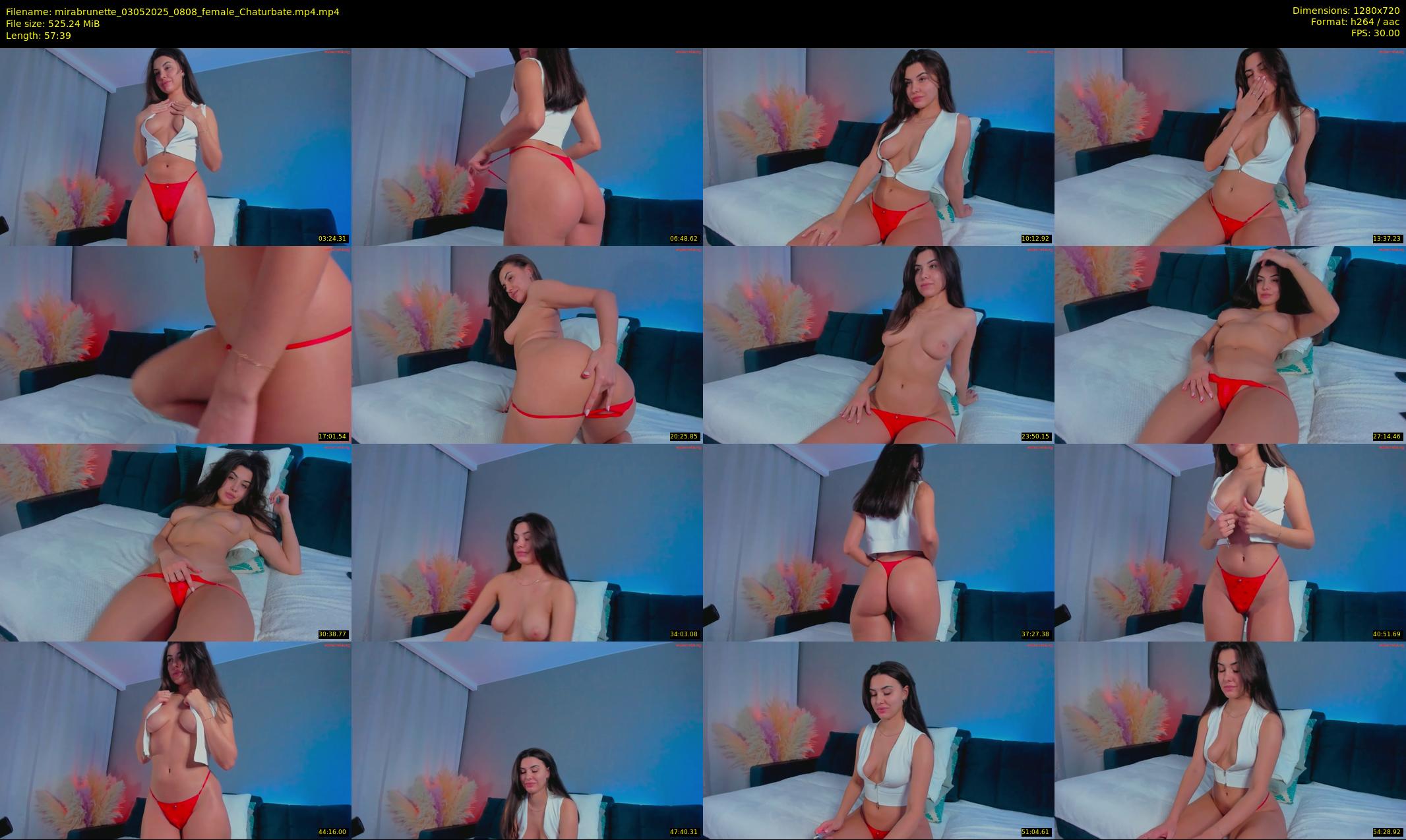 mirabrunette — 58 minute Chaturbate female cam show recording, 720p, May 3, 2025