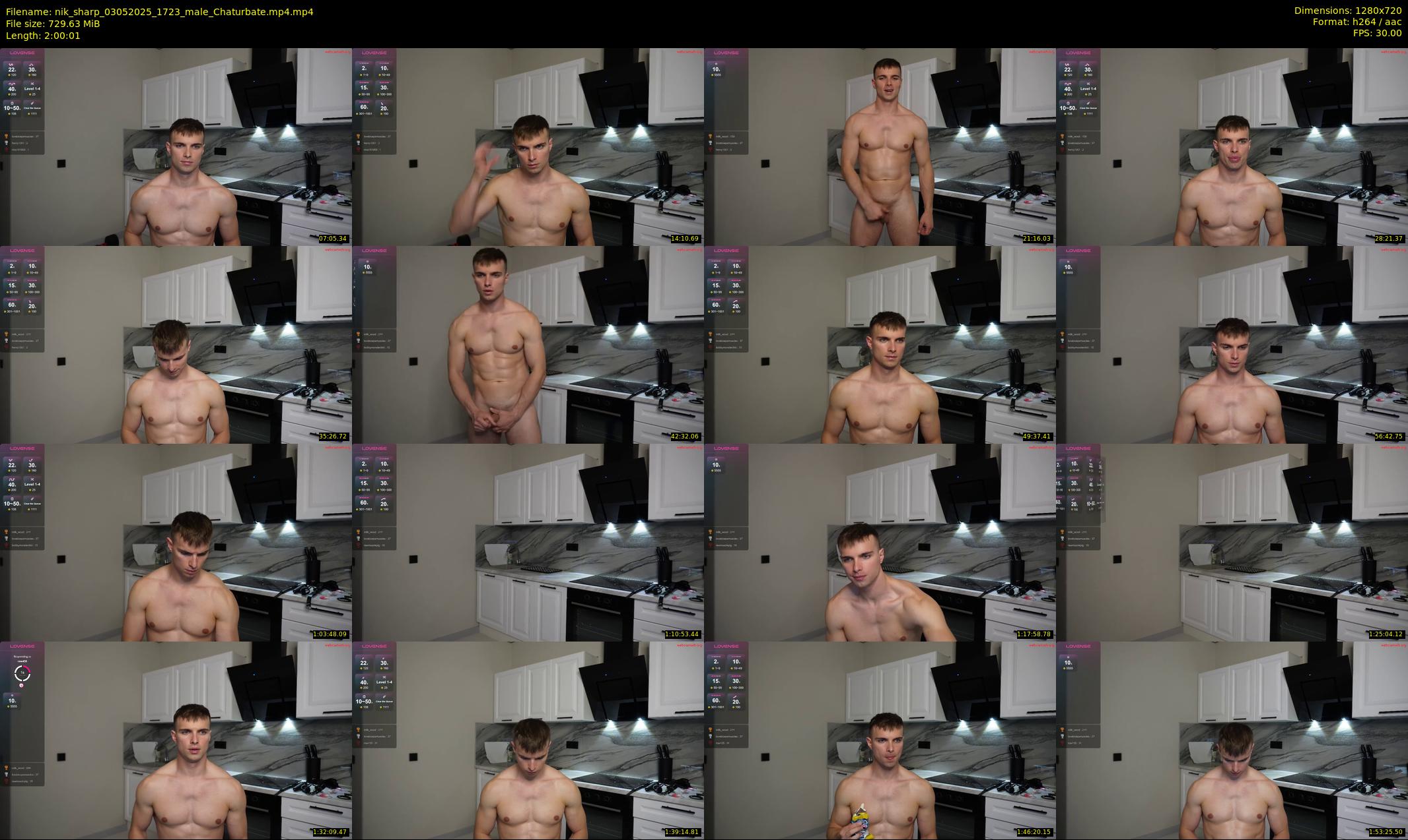 nik_sharp — 121 minute Chaturbate male cam show recording, 720p, May 3, 2025