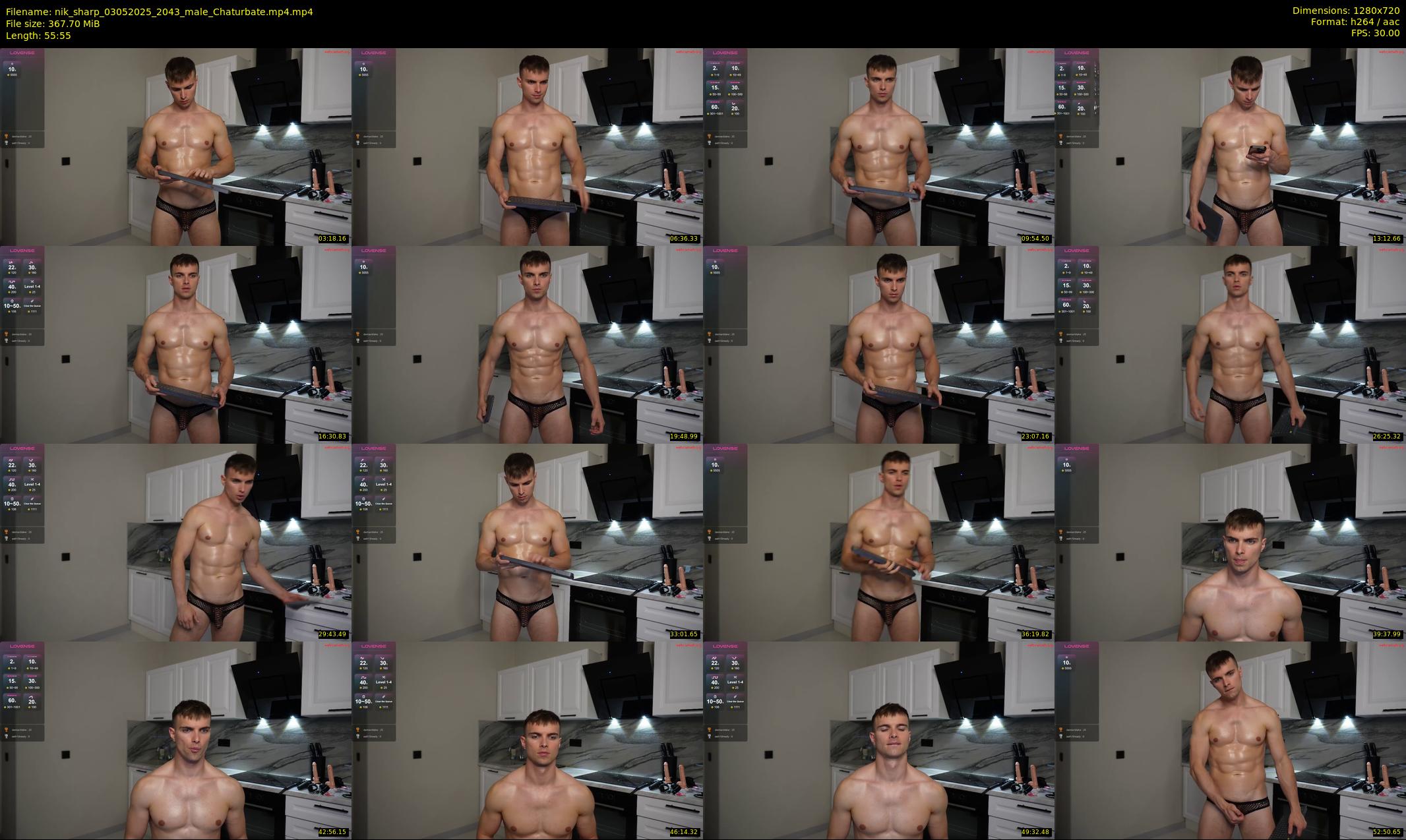 nik_sharp — 56 minute Chaturbate male cam show recording, 720p, May 3, 2025