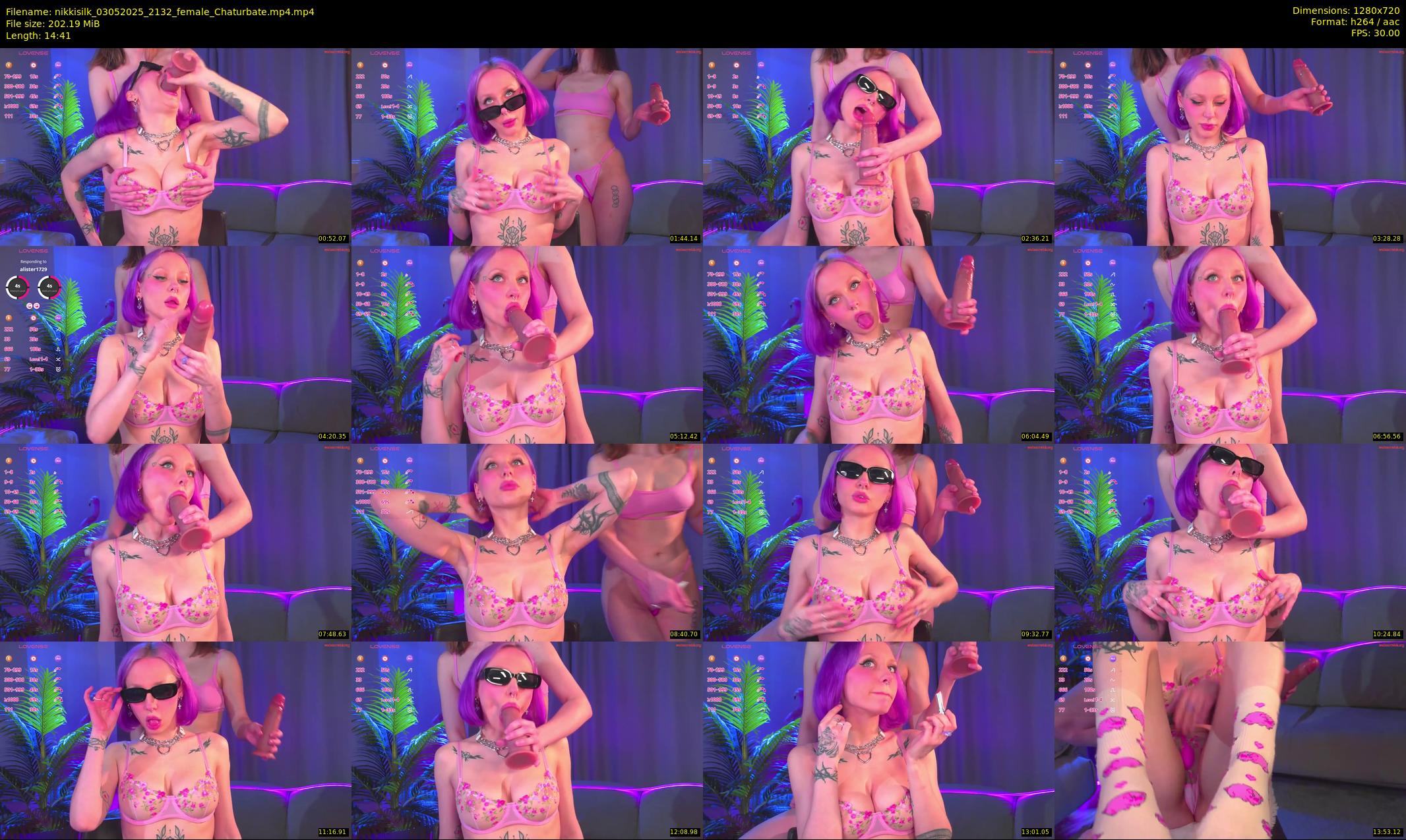 nikkisilk — 15 minute Chaturbate female cam show recording, 720p, May 3, 2025