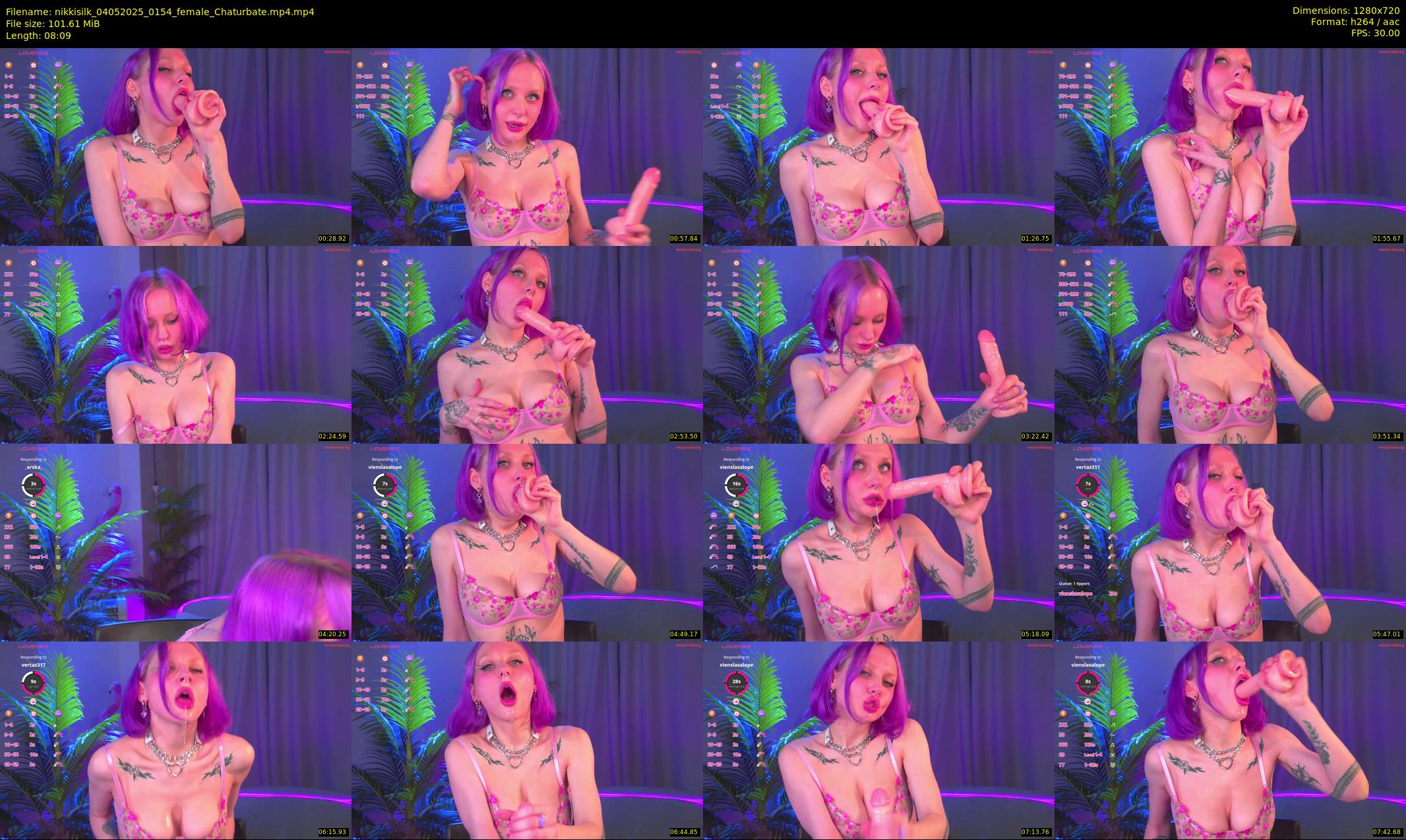 nikkisilk — 9 minute Chaturbate female cam show recording, 720p, May 4, 2025
