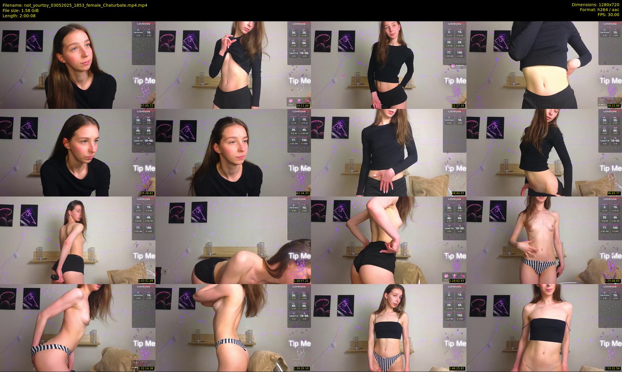not_yourtoy — 121 minute Chaturbate female cam show recording, 720p, May 3, 2025