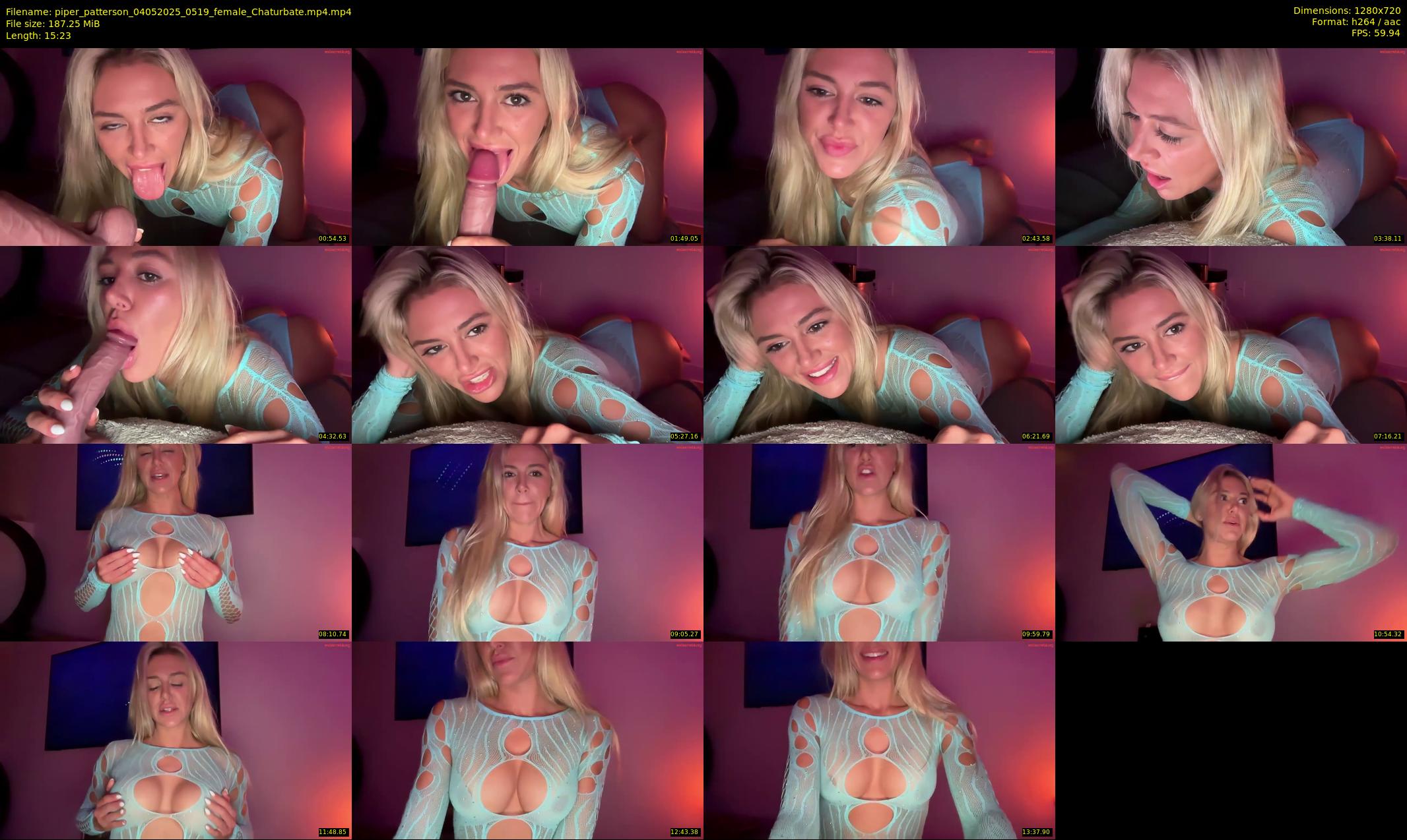 piper_patterson — 16 minute Chaturbate female cam show recording, 720p, May 4, 2025