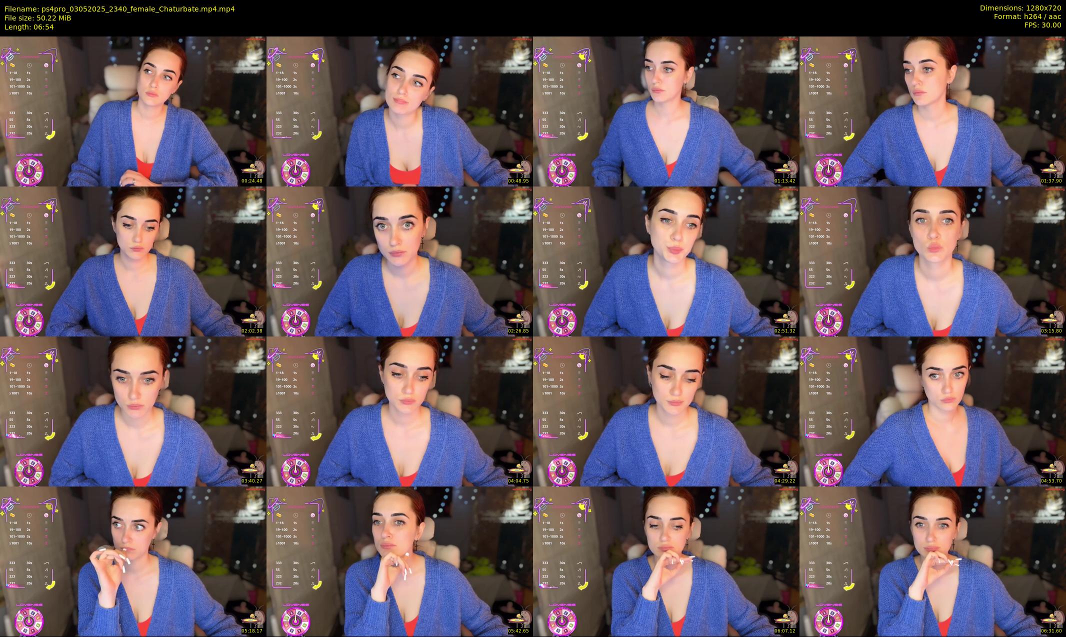 ps4pro — 7 minute Chaturbate female cam show recording, 720p, May 3, 2025