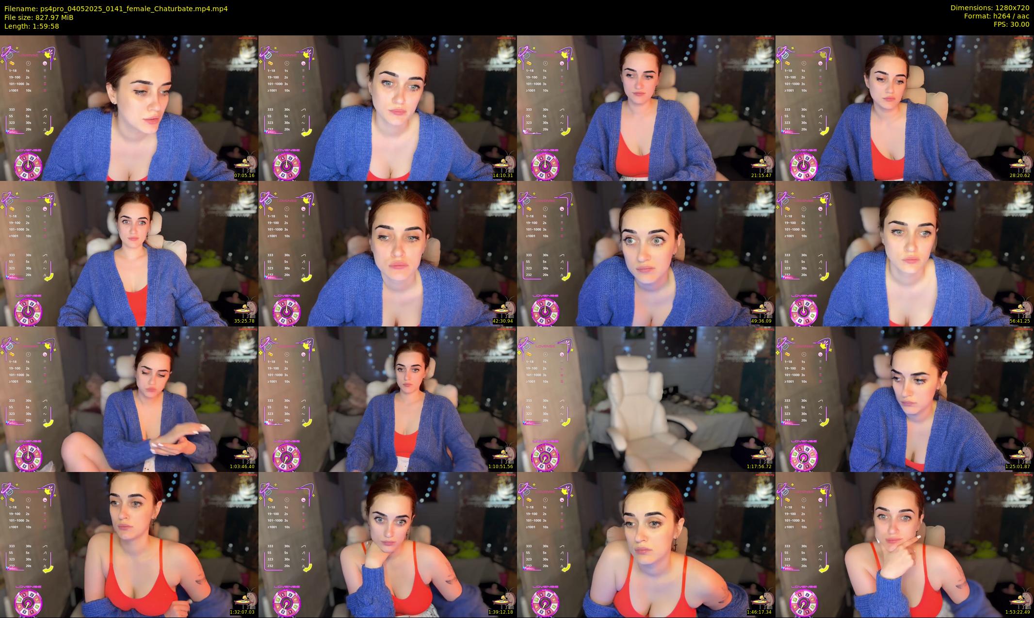 ps4pro — 120 minute Chaturbate female cam show recording, 720p, May 4, 2025