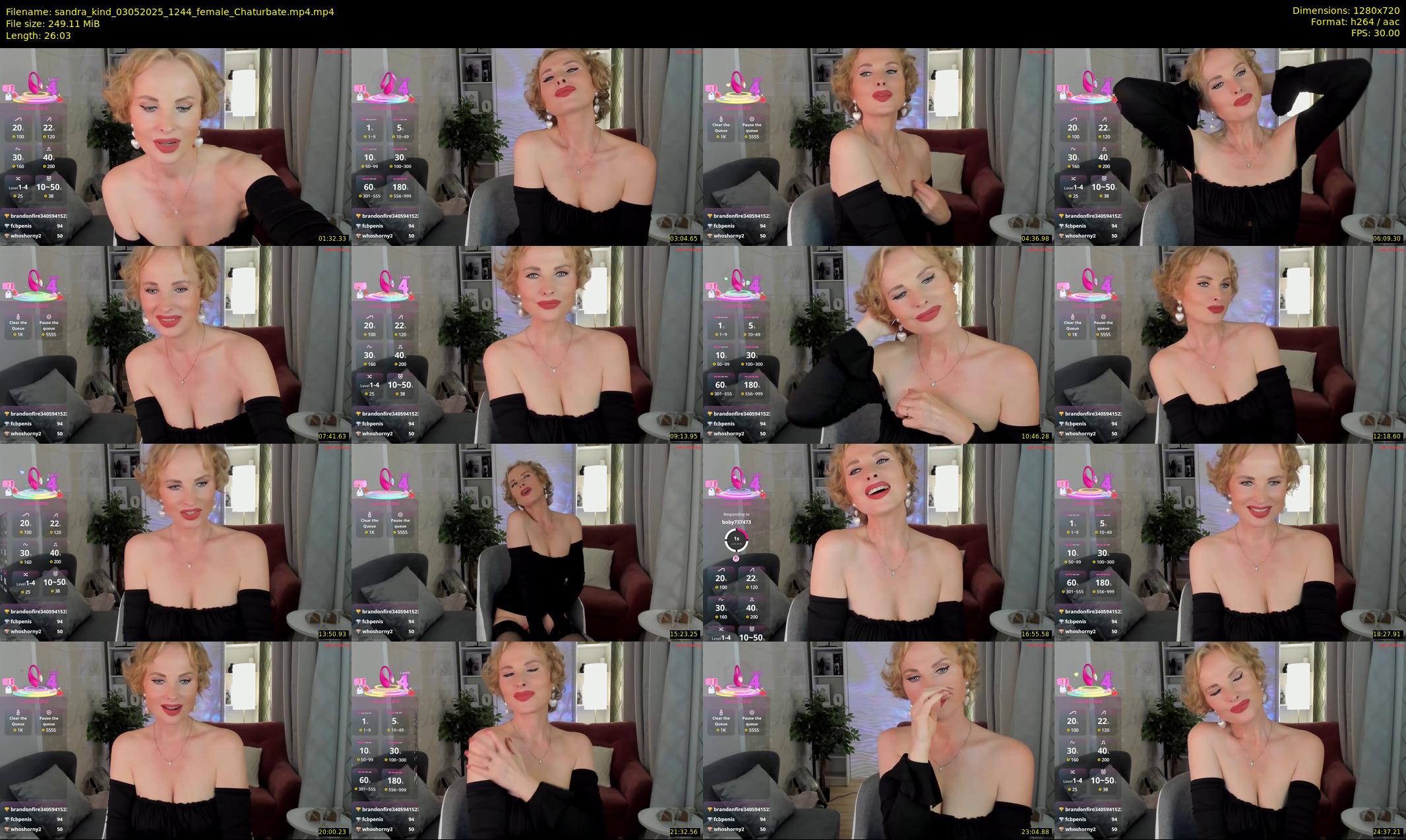 sandra_kind — 27 minute Chaturbate female cam show recording, 720p, May 3, 2025