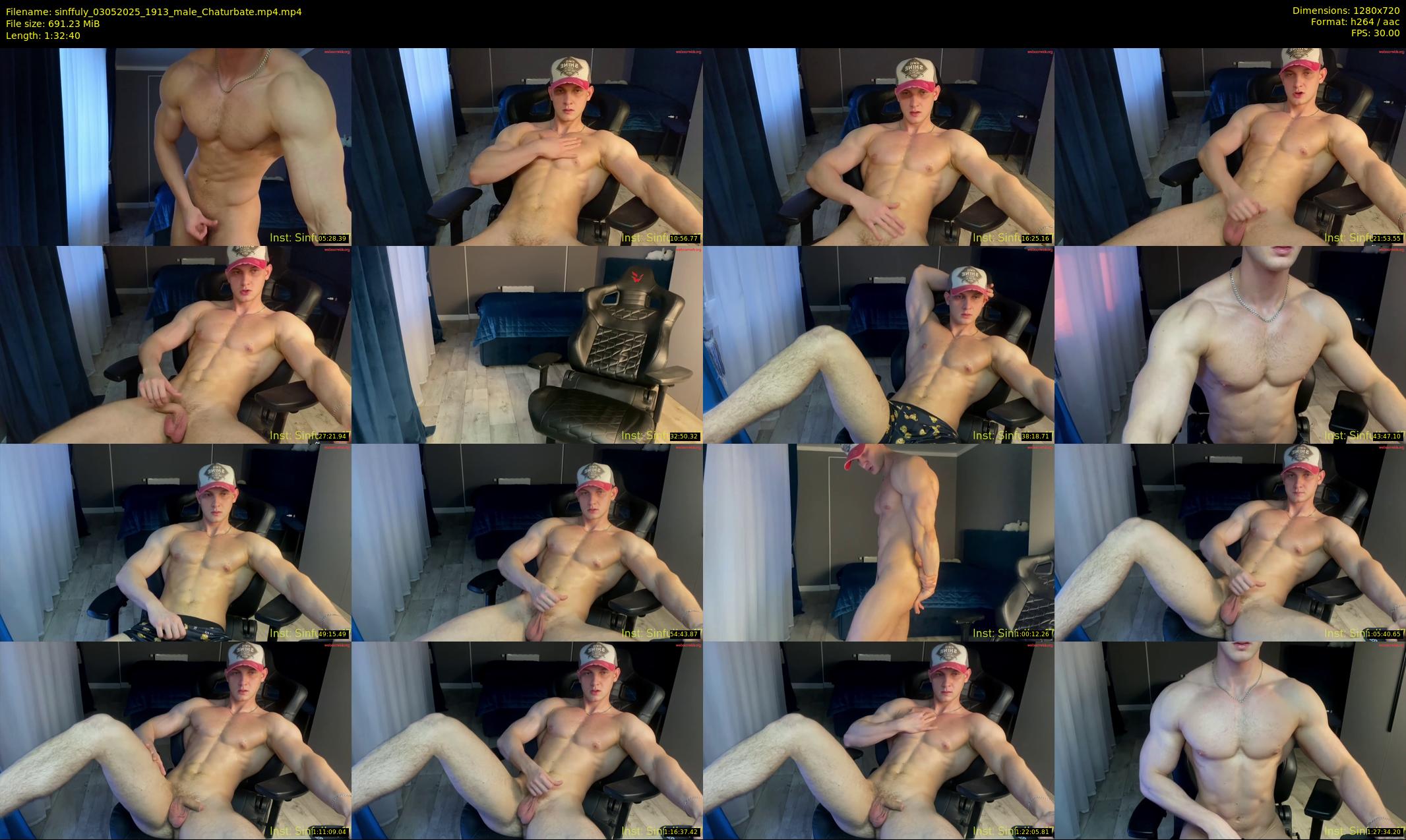 sinffuly — 93 minute Chaturbate male cam show recording, 720p, May 3, 2025
