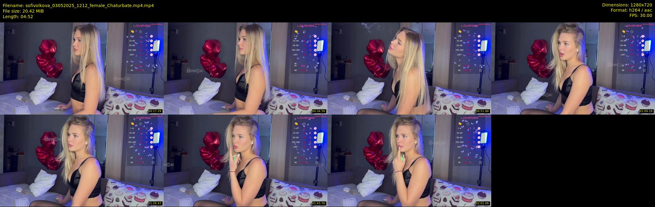 sofivolkova — 5 minute Chaturbate female cam show recording, 720p, May 3, 2025